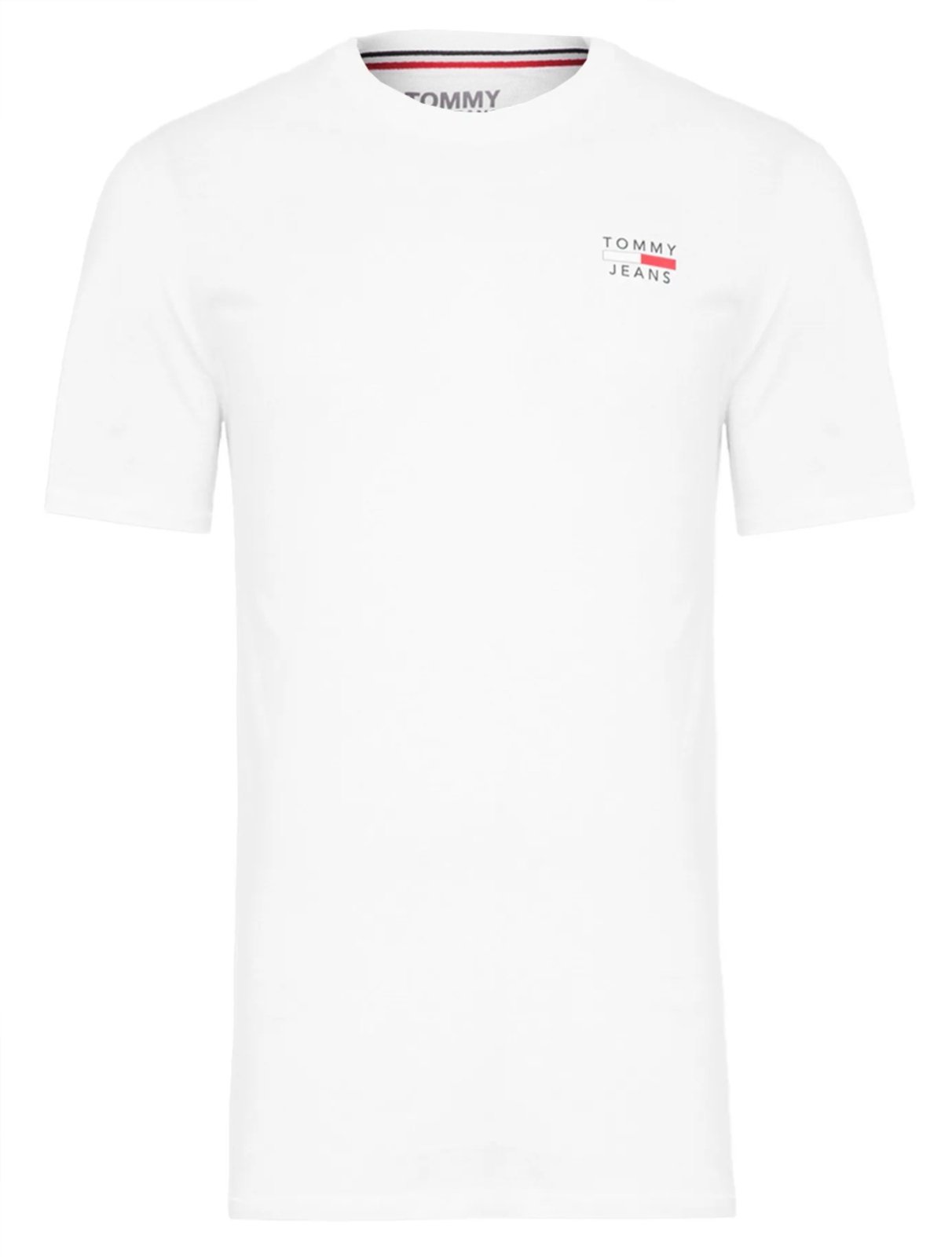 Vista 3 Camiseta Tommy Jeans Masculina Chest Logo Tee Branca branco Tommy Jeans branco