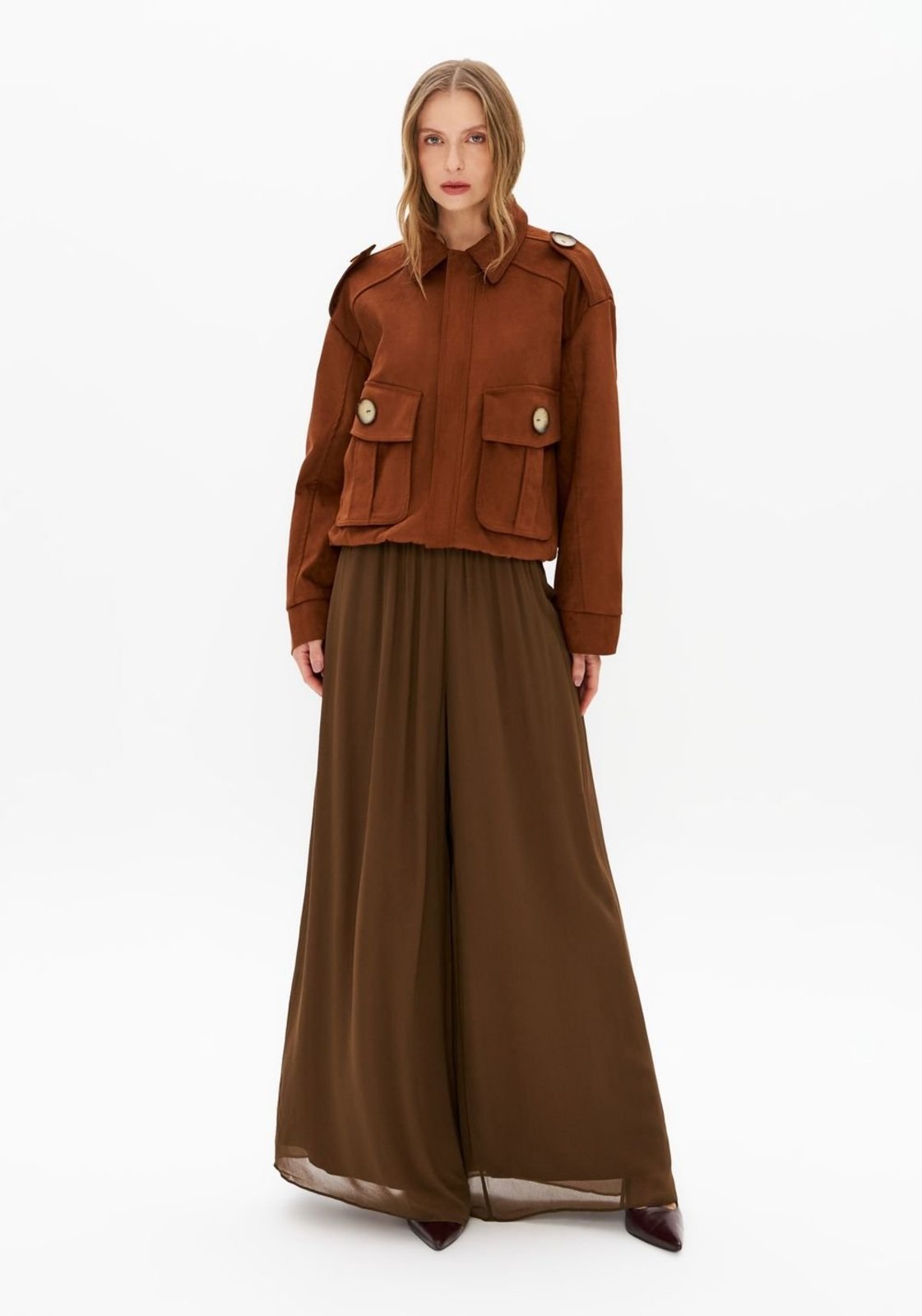 Calça Pantalona Elastico Cós Lança Perfume