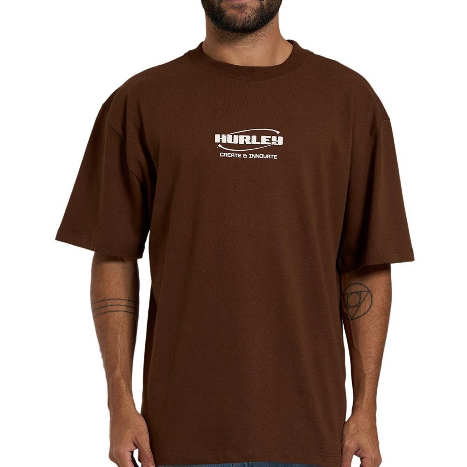 Camiseta Hurley Innovate Maxfit WT26 Masculina Marrom