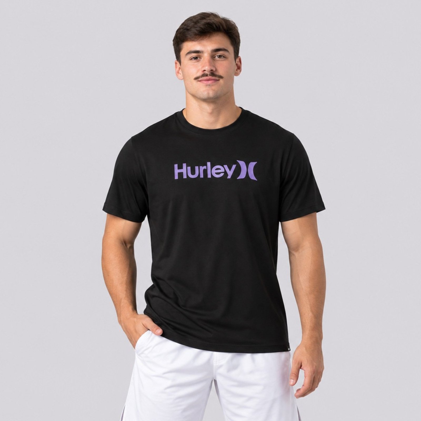 Camiseta Hurley Silk O&O Solid Preta