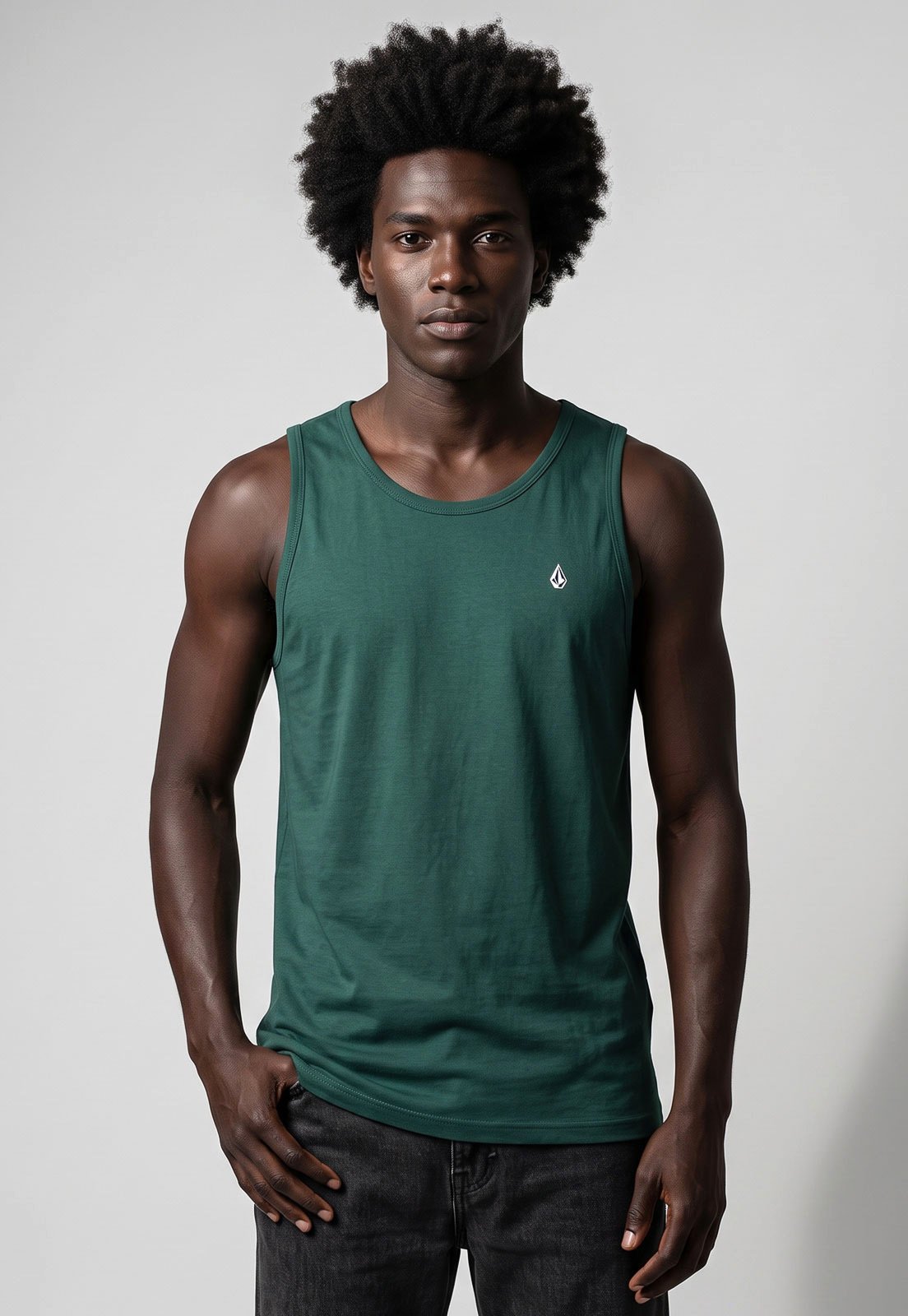 Regata Masculina Volcom Stone Blanks Verde