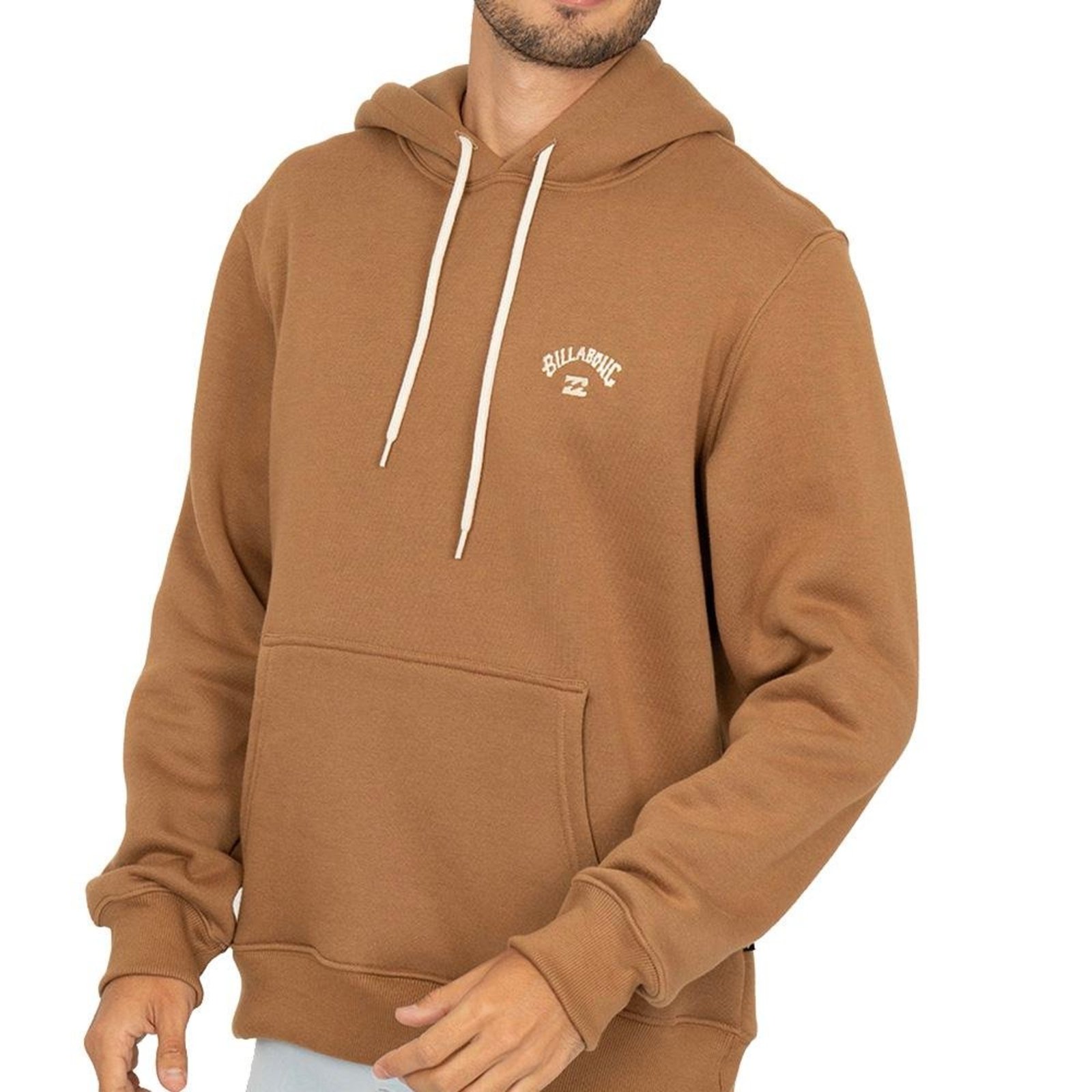 Moletom Billabong Canguru Small Arch WT25 Masculino Marrom