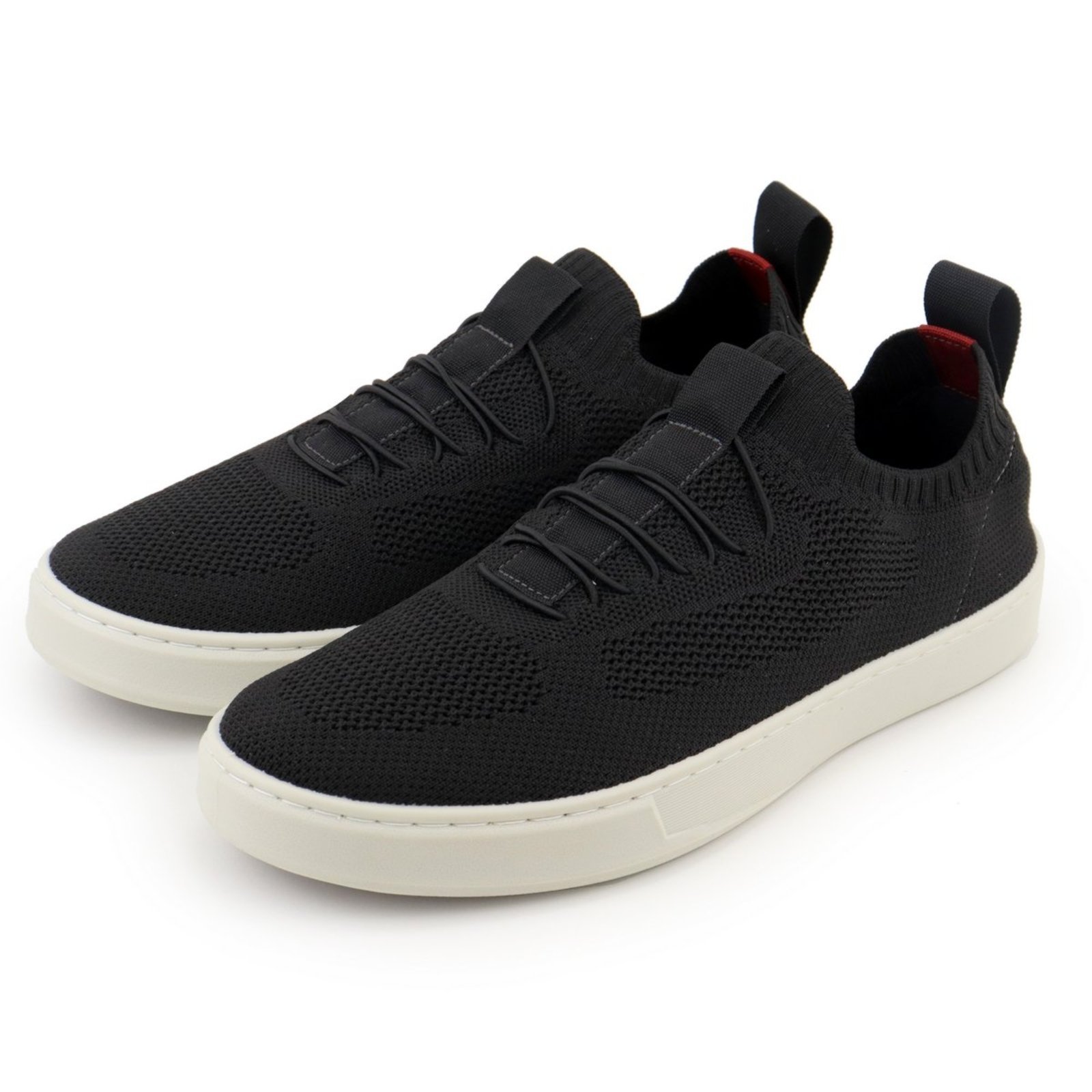Sapato Masculino Sapatenis Anna Andrade Tênis Casual Slip On Elástico Conforto Tendência Preto