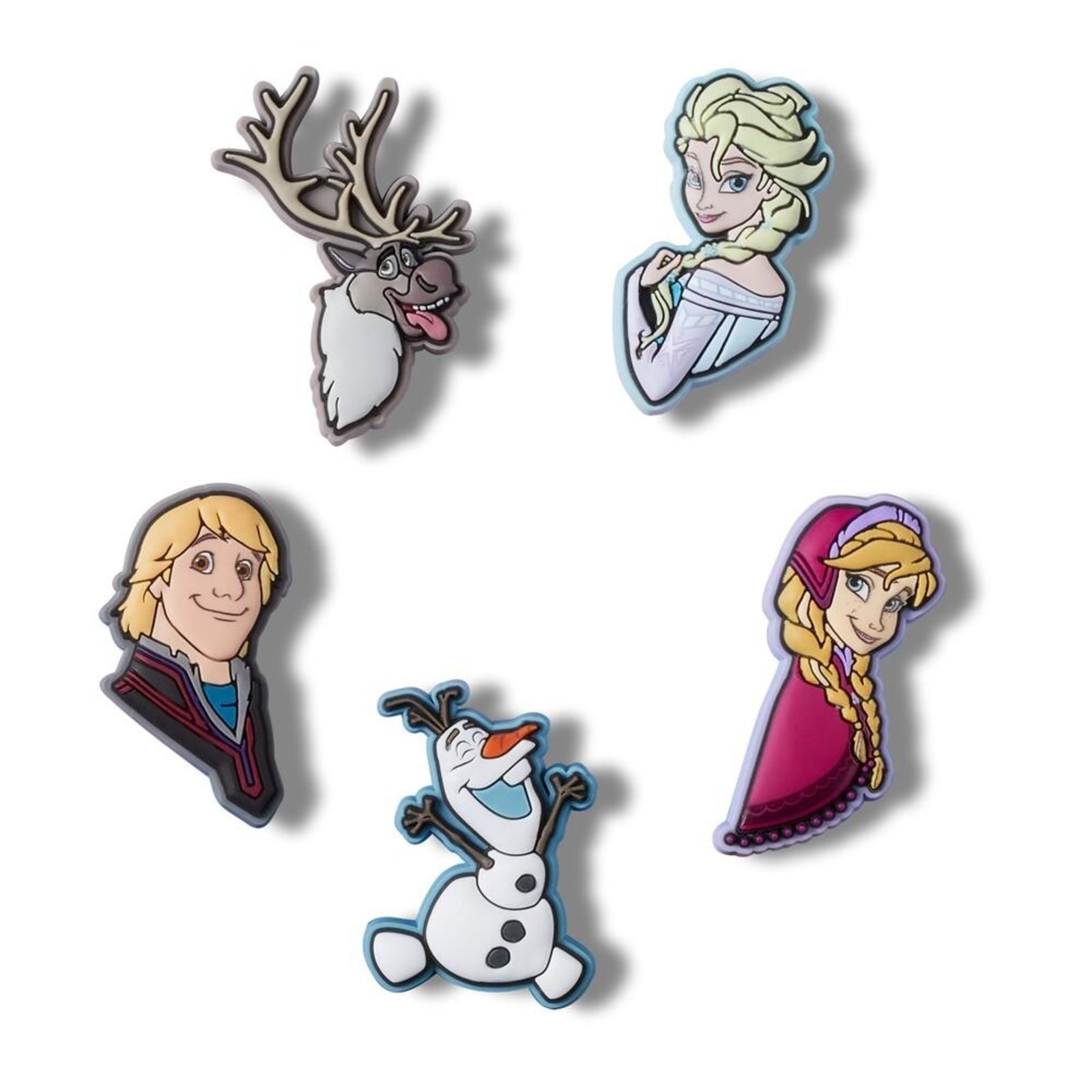 Vista 2 Infantil - Jibbitz™ Frozen Pack com 5 Peças Crocs branco