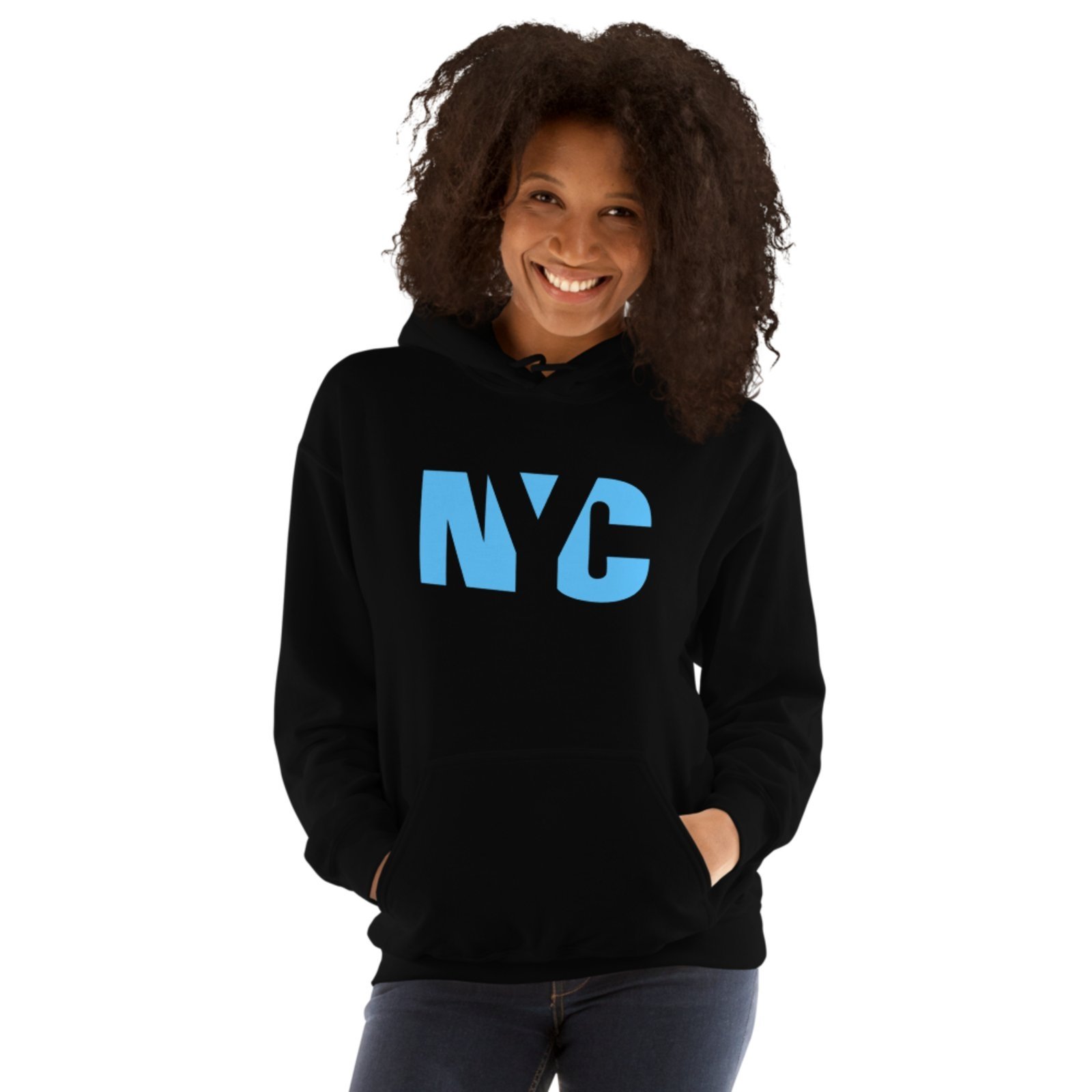 Moletom Flanelado Blusa de Frio Fechado Urbania Moleton Mooboo Masculino Preto estampa Nyc new york city Azul claro