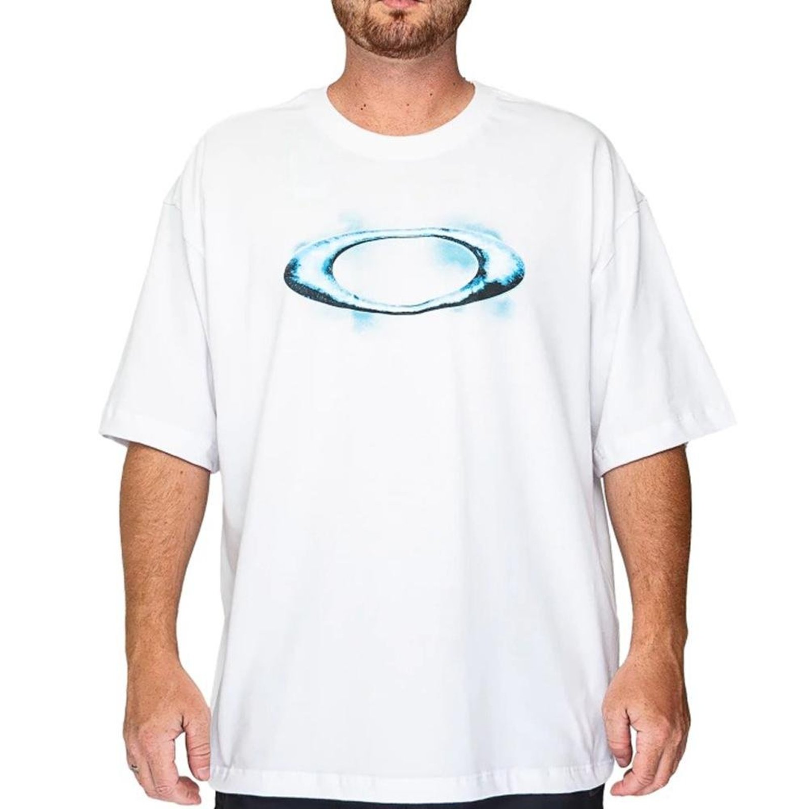Camiseta Oakley Icy Ellipse SS WT26 Masculina White
