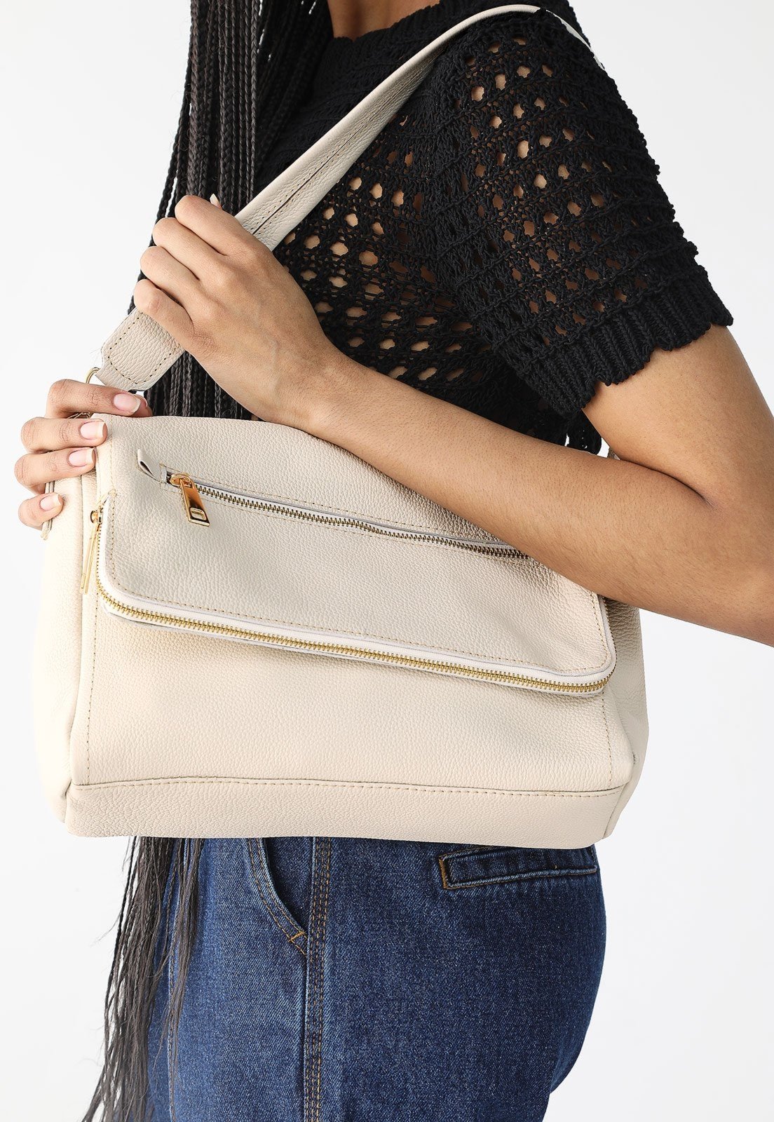 Bolsa SN Couros Cannes Off White