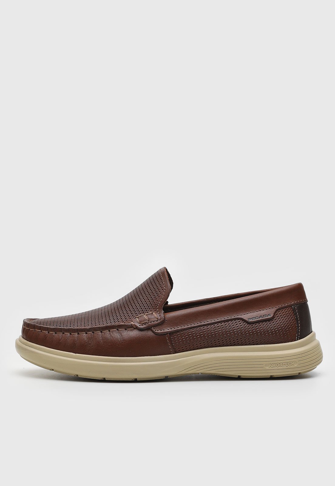 Mocassim Pegada Microfuro Marrom