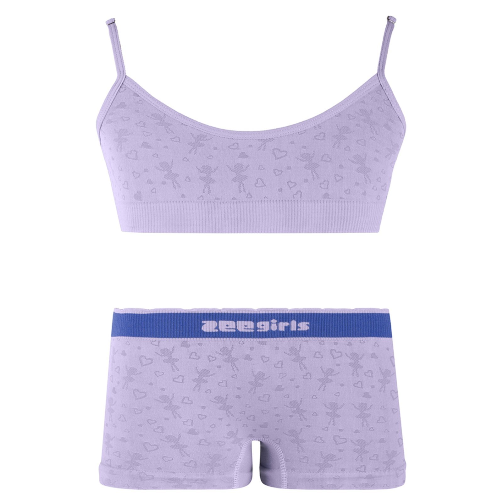 Conjunto Top e Calcinha Boxer Lilás