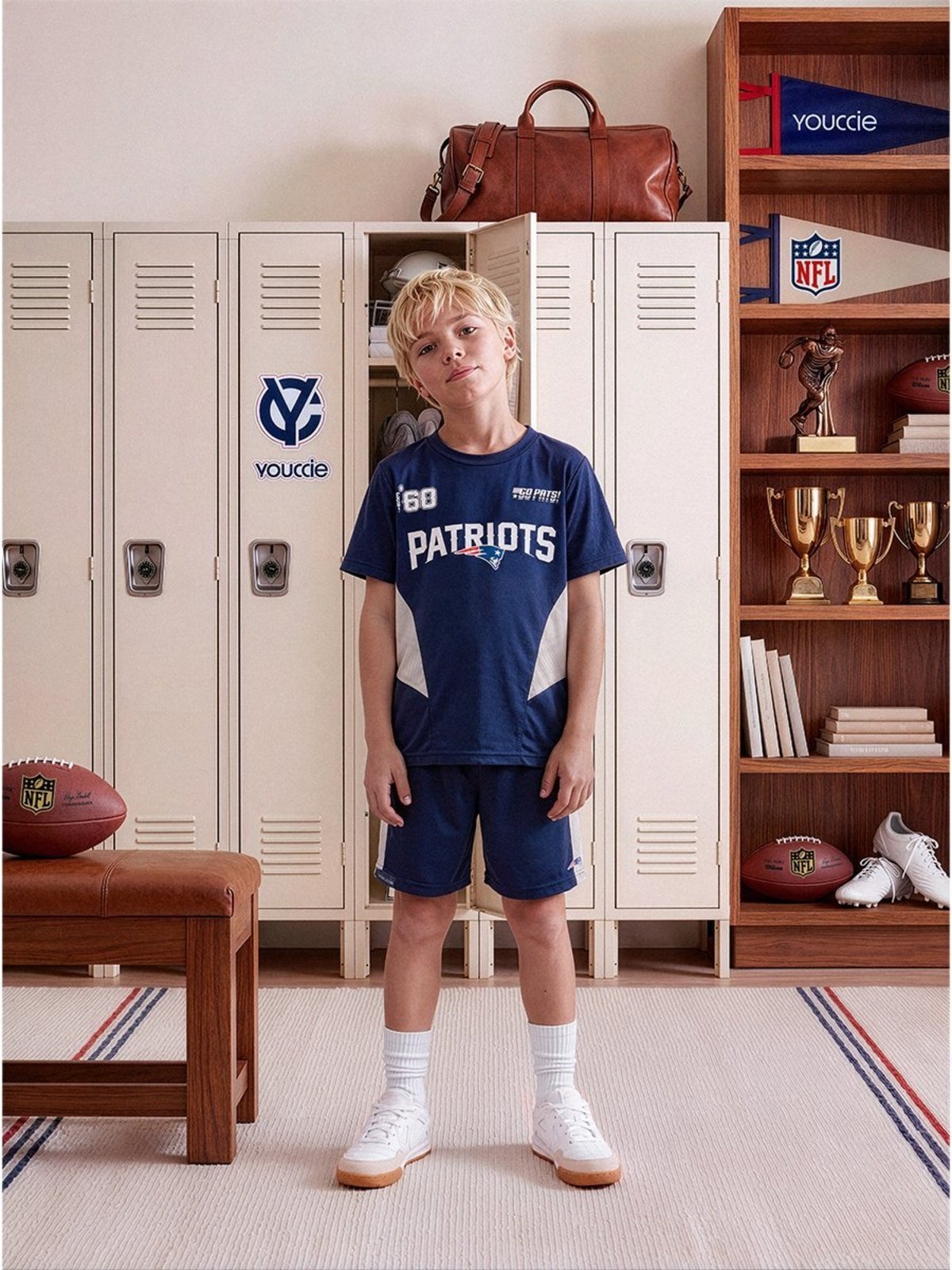 Infantil - Conjunto Esportivo England Patriots da NFL