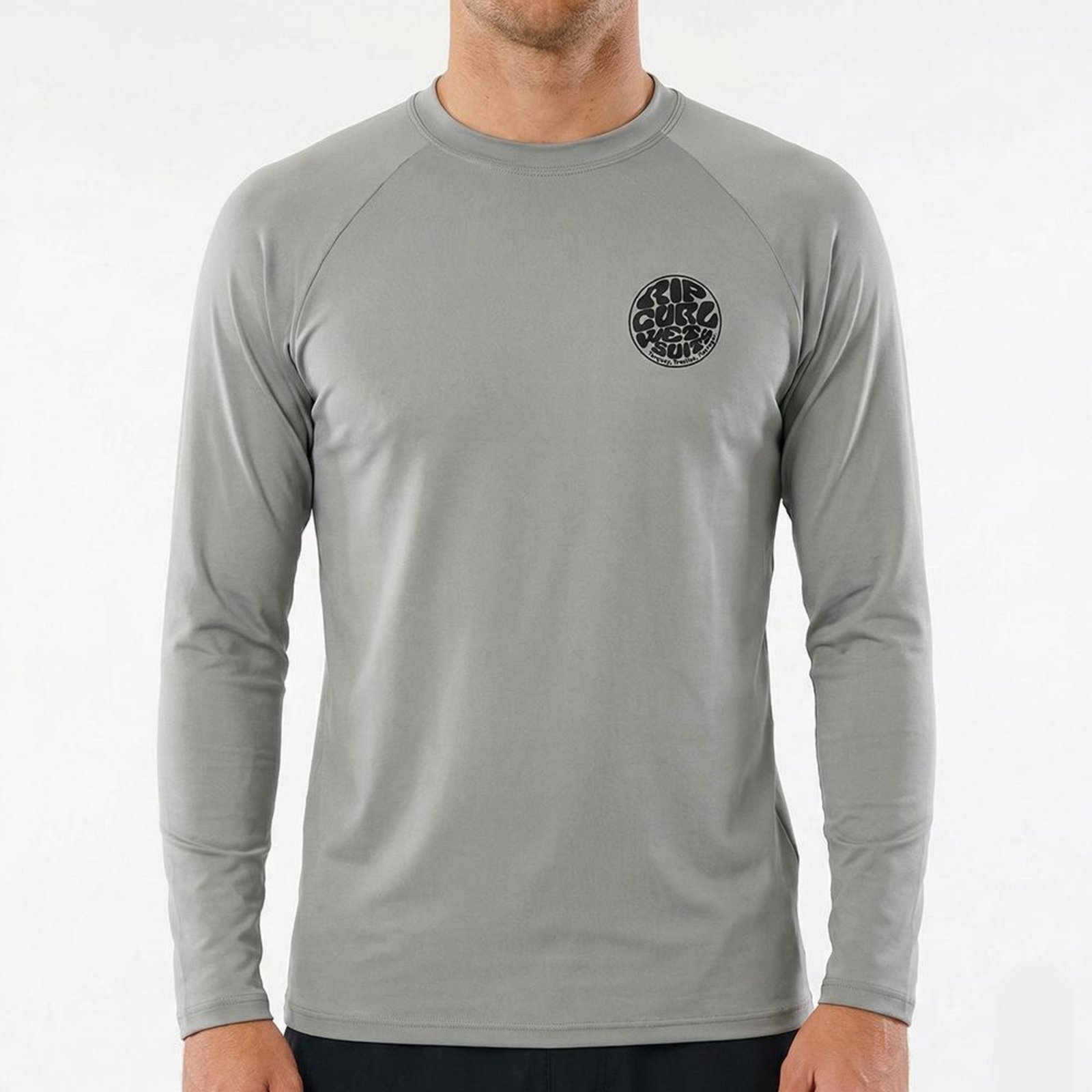 Camiseta Rip Curl Manga Longa Icons Surf UV SM26 Grey