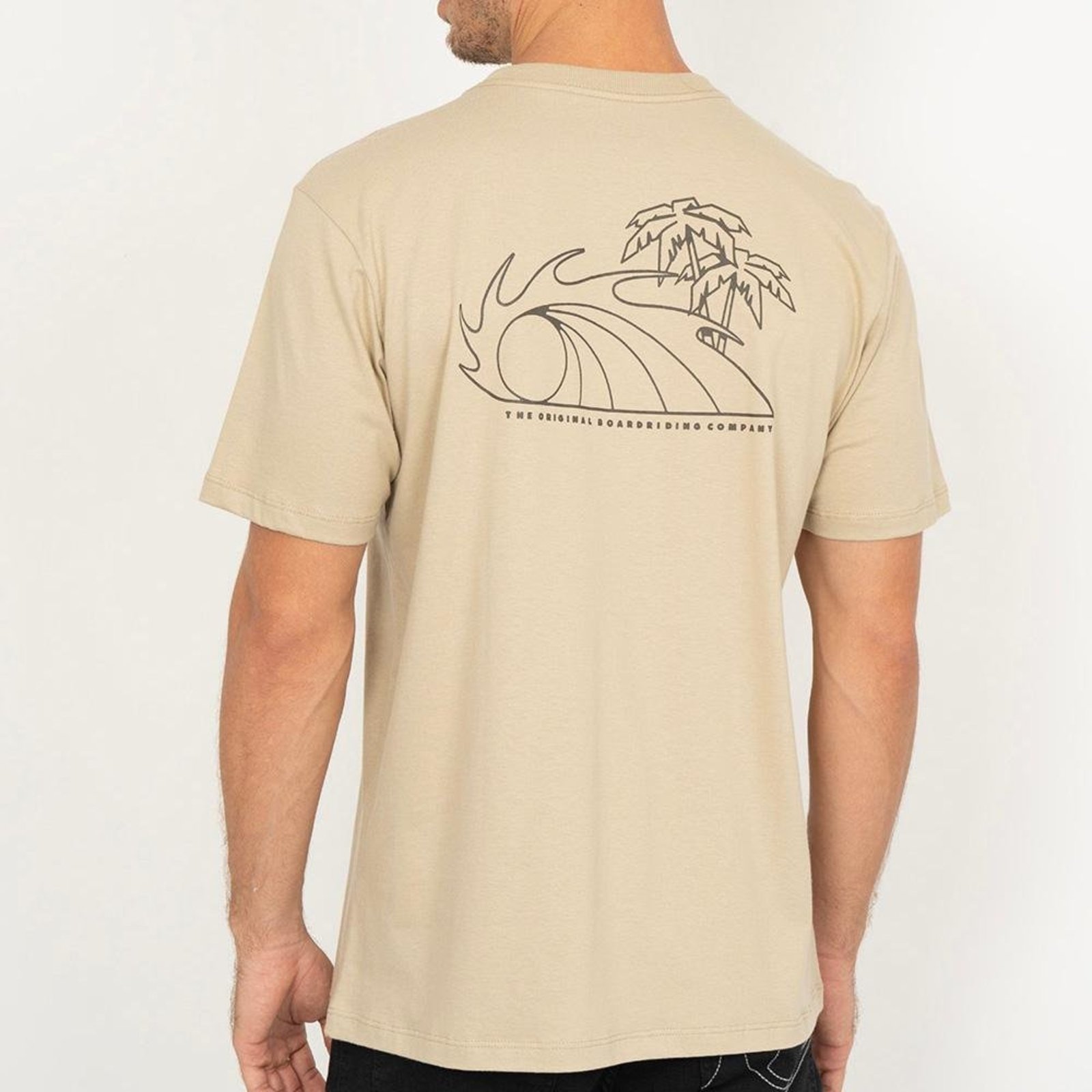 Camiseta Quiksilver Nature Nomad WT26 Masculina Areia