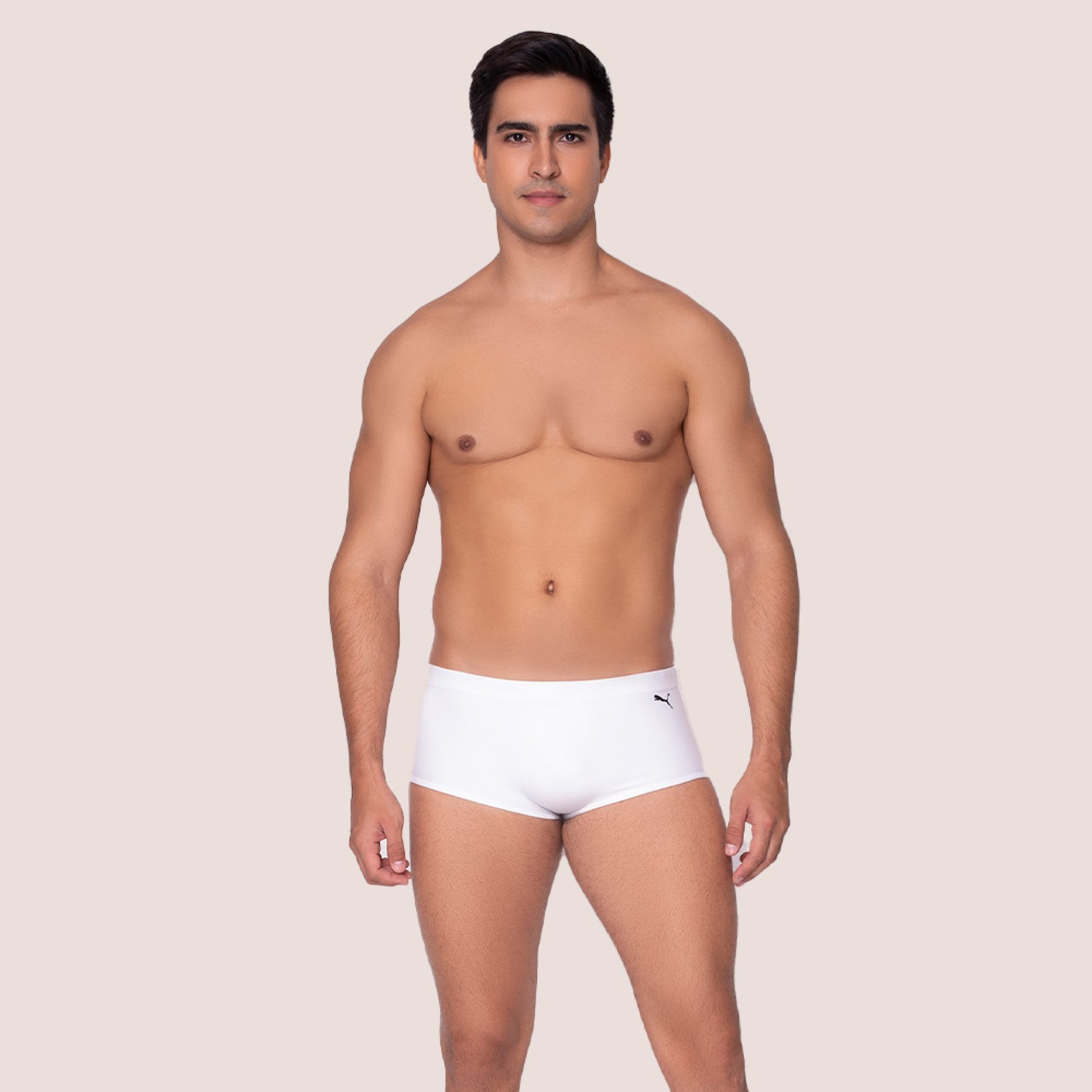 Sunga Masculina Lateral Larga Ultra Resistente Uv 50+ Branco