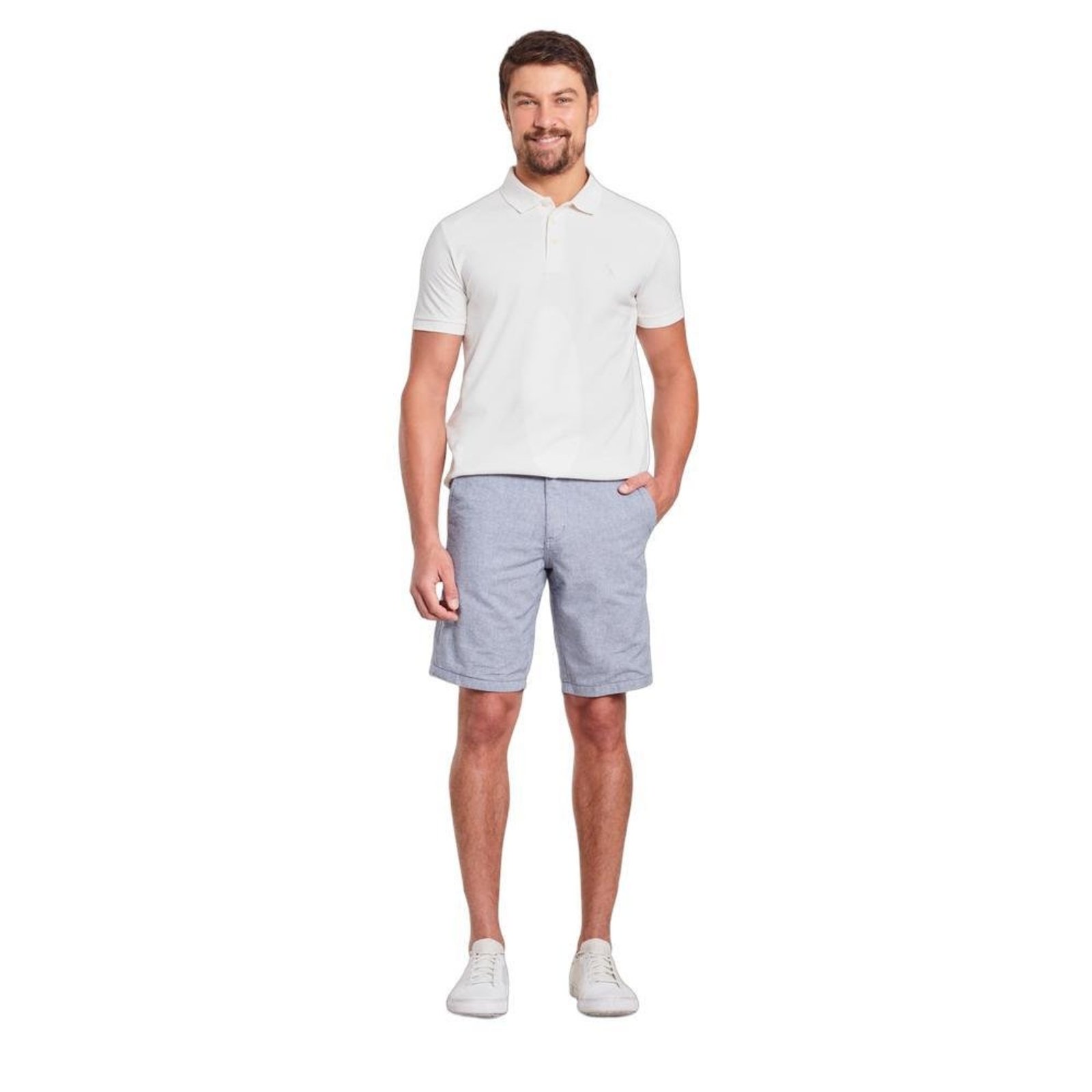 Bermuda Forro Meia Malha Oxford