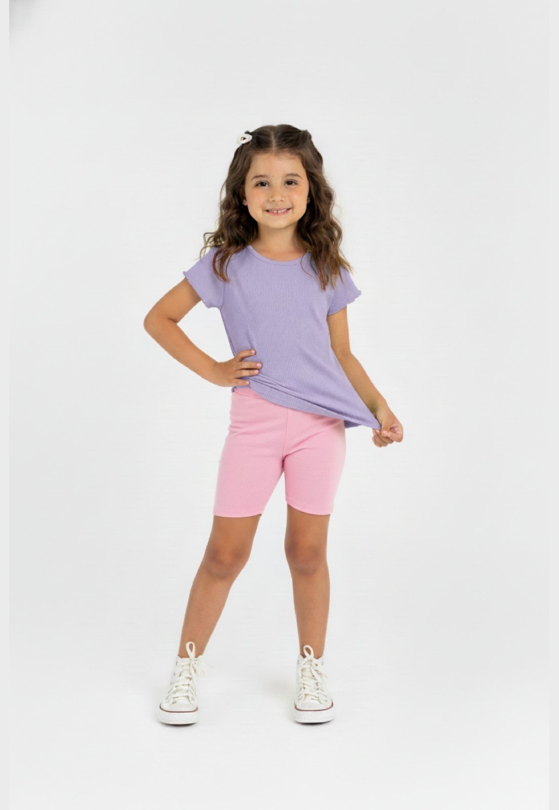 Vista 2 Infantil - Blusa em Ribana Guloseima roxo GULOSEIMA roxo