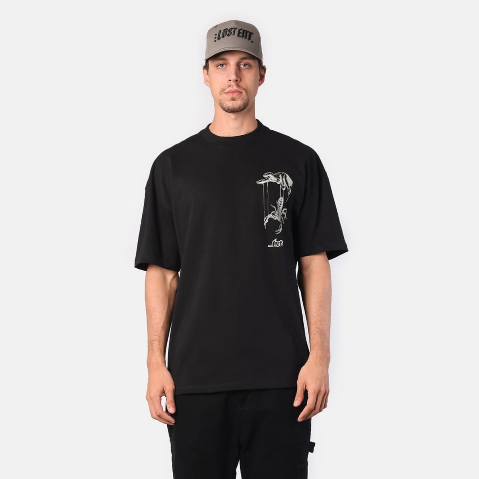 T-Shirt Lost Lost PRETO