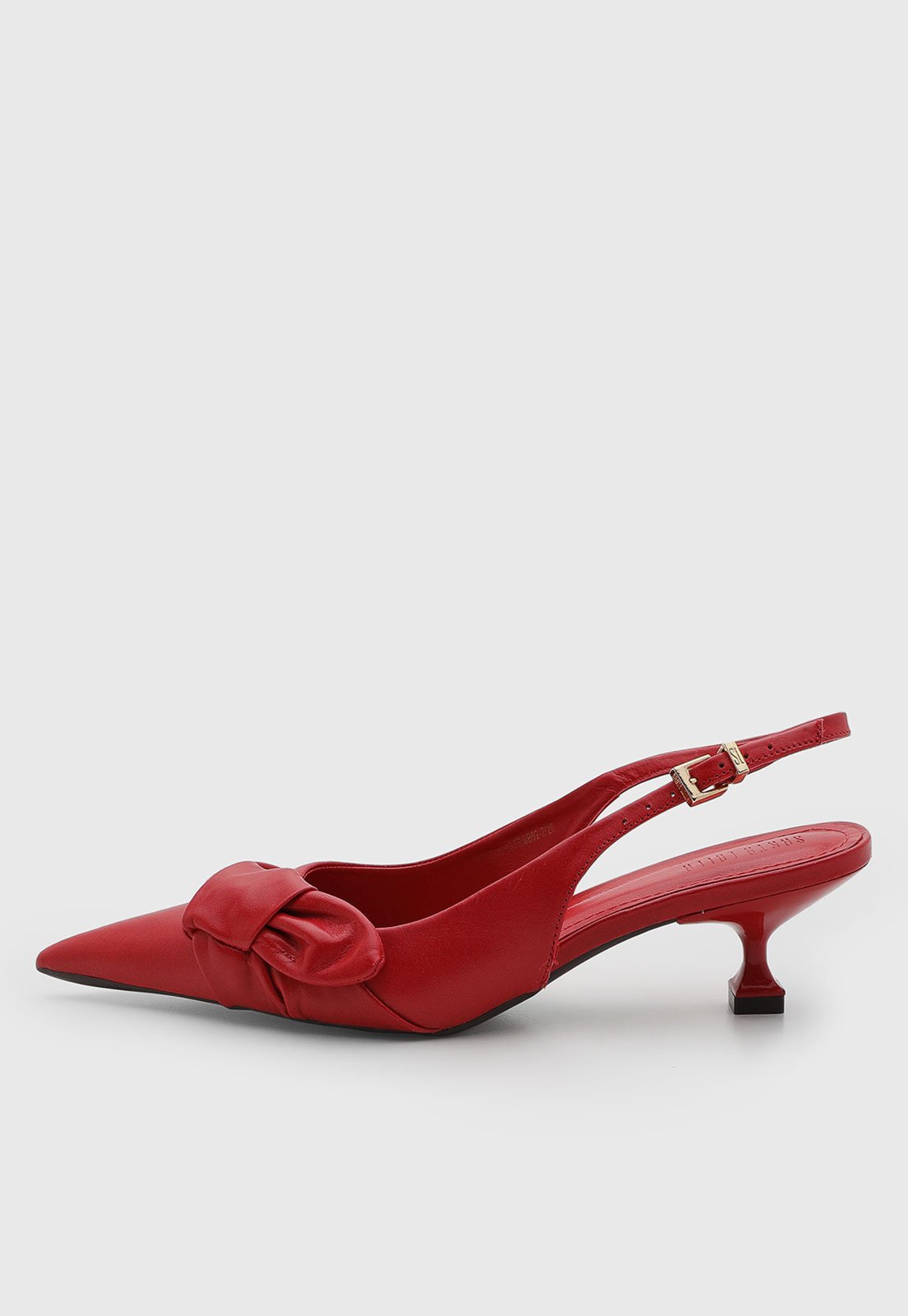 Scarpin Feminino Santa Lolla Couro Slingback Vermelho