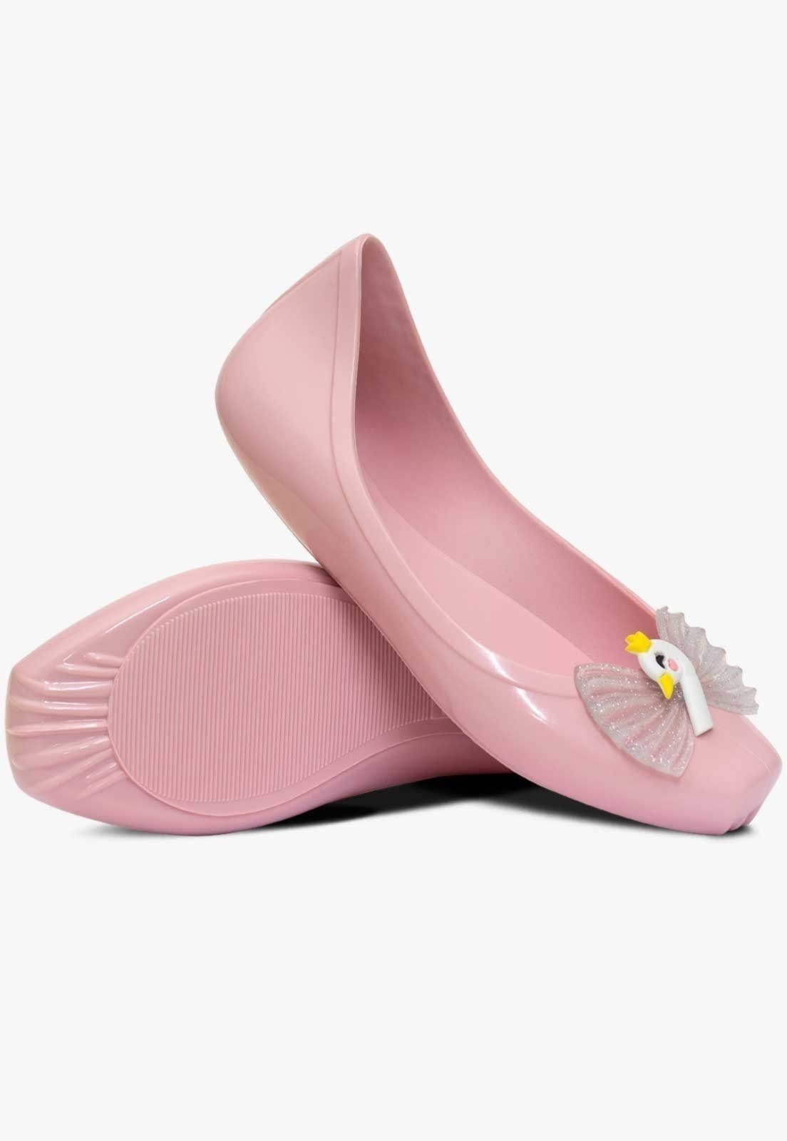 Vista 3 Infantil - Sapatilha Feminina Pópidi Laço Cisne preto Pópidí preto