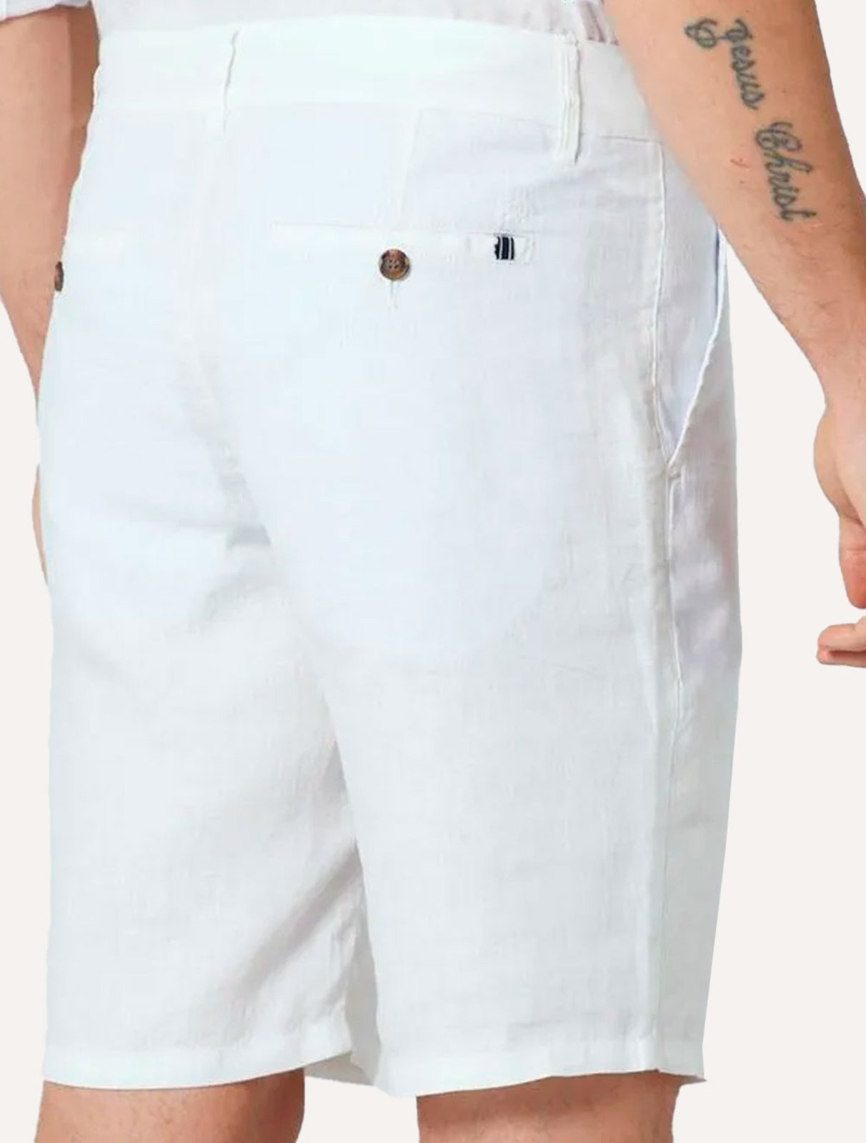 Vista 3 Bermuda Original Penguin Chino Linho BPHB0017 Off-White off-white white Penguin off-white white