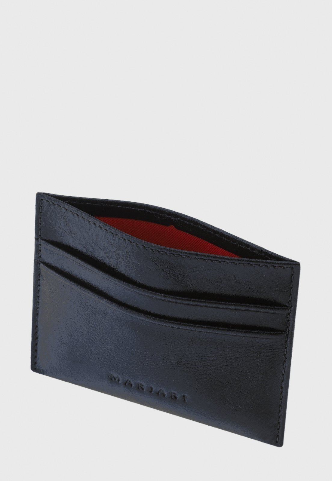Vista 3 Porta-Cartão de Couro Mariart 750 Metalizado Mariart preto