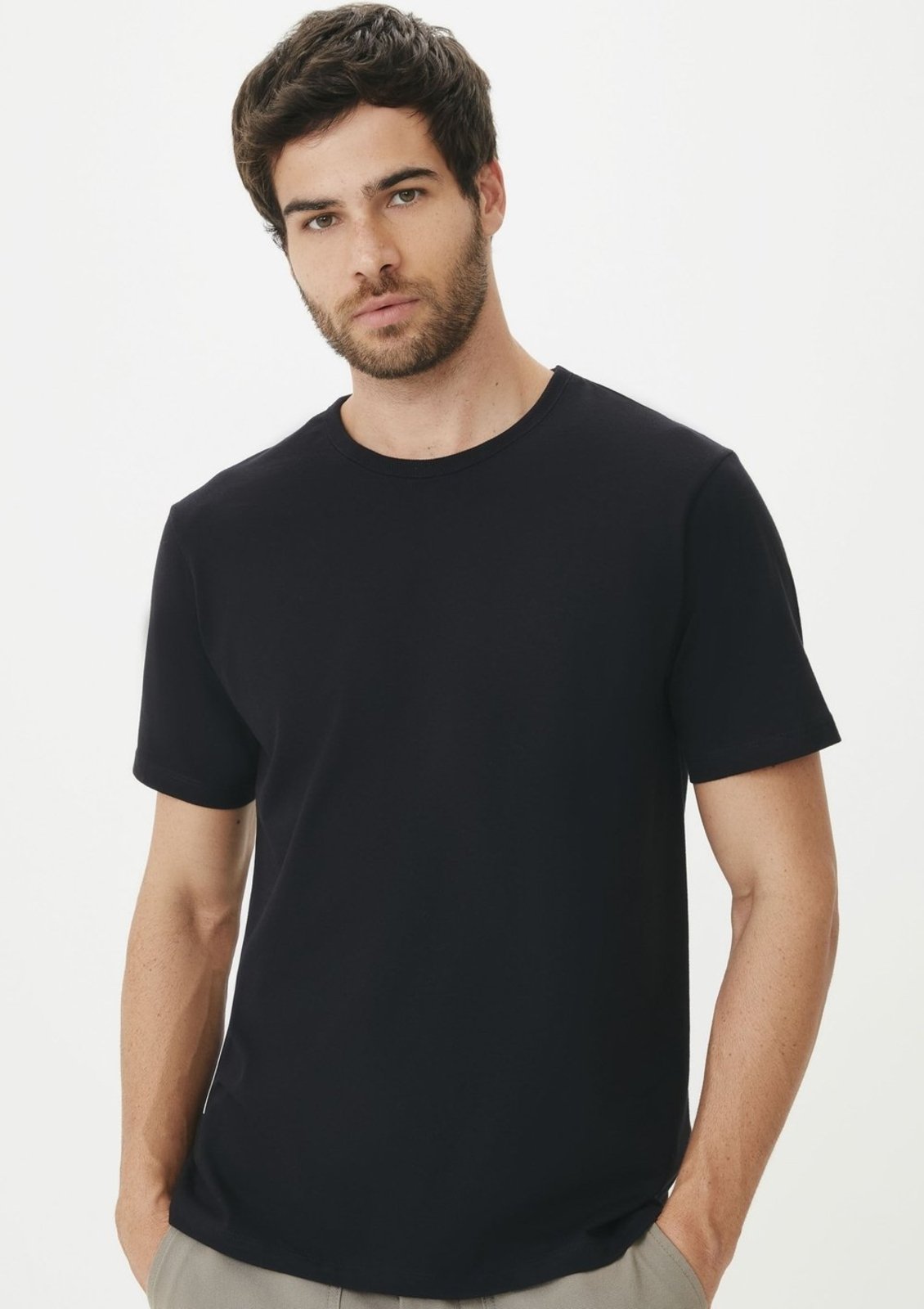 Vista 3 Kit Com 2 Camisetas Masculinas Básicas Hering multicolorido Hering multicolorido