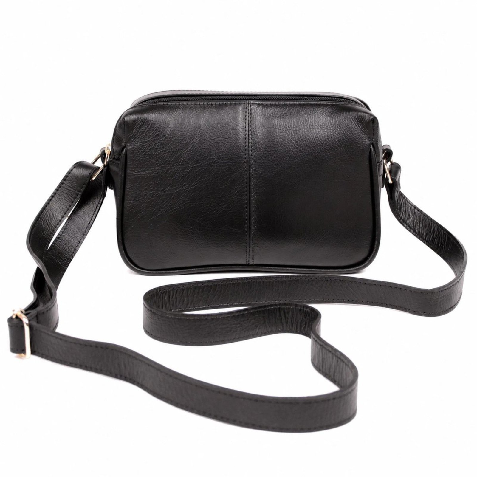 Bolsa Transversal Feminina em Couro Artlux 9068 Preto