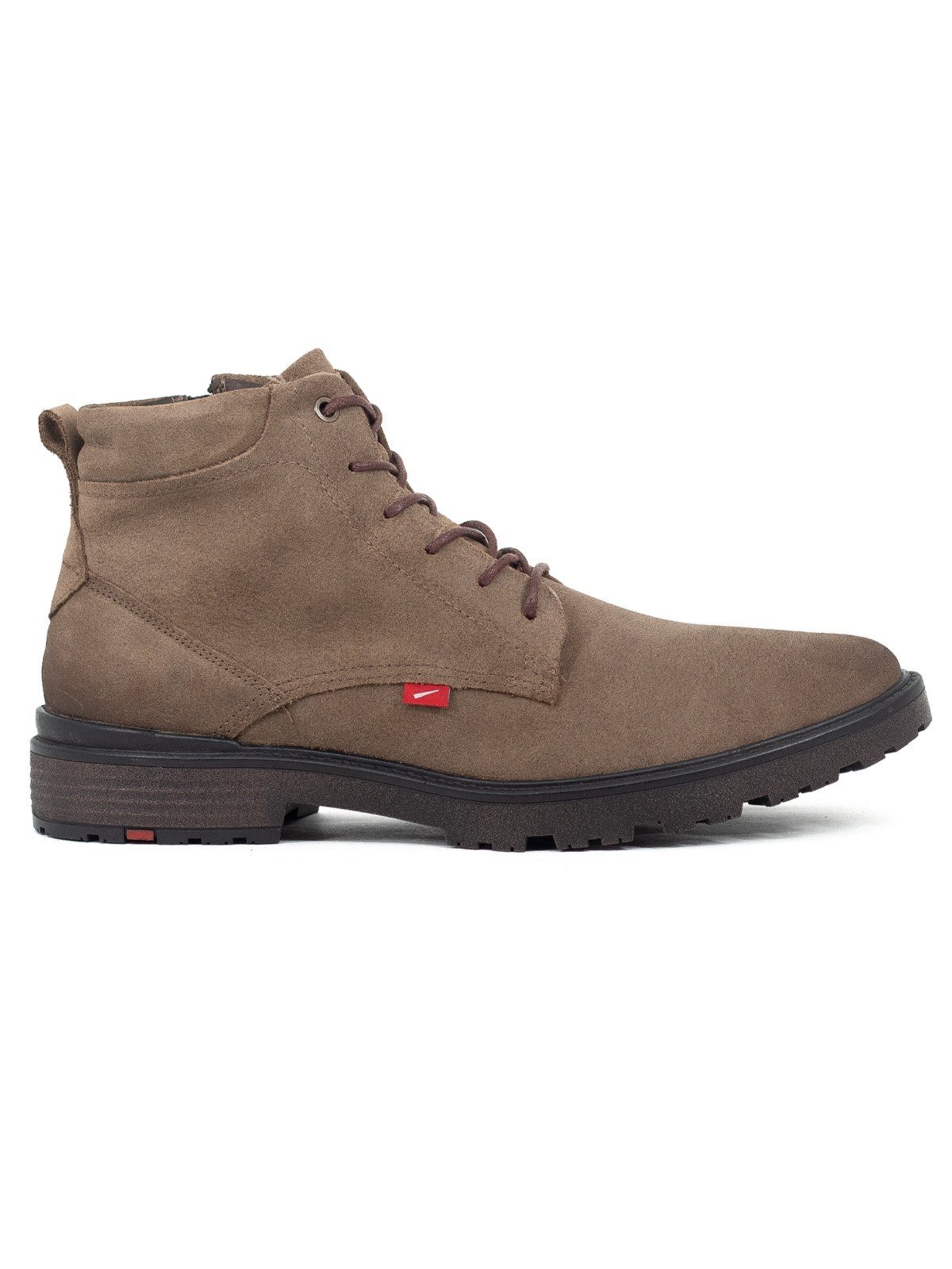 Bota Masculina Ferracini Atenas Casual Couro Legítimo Confortável Solado Tratorado Marrom Chocolate