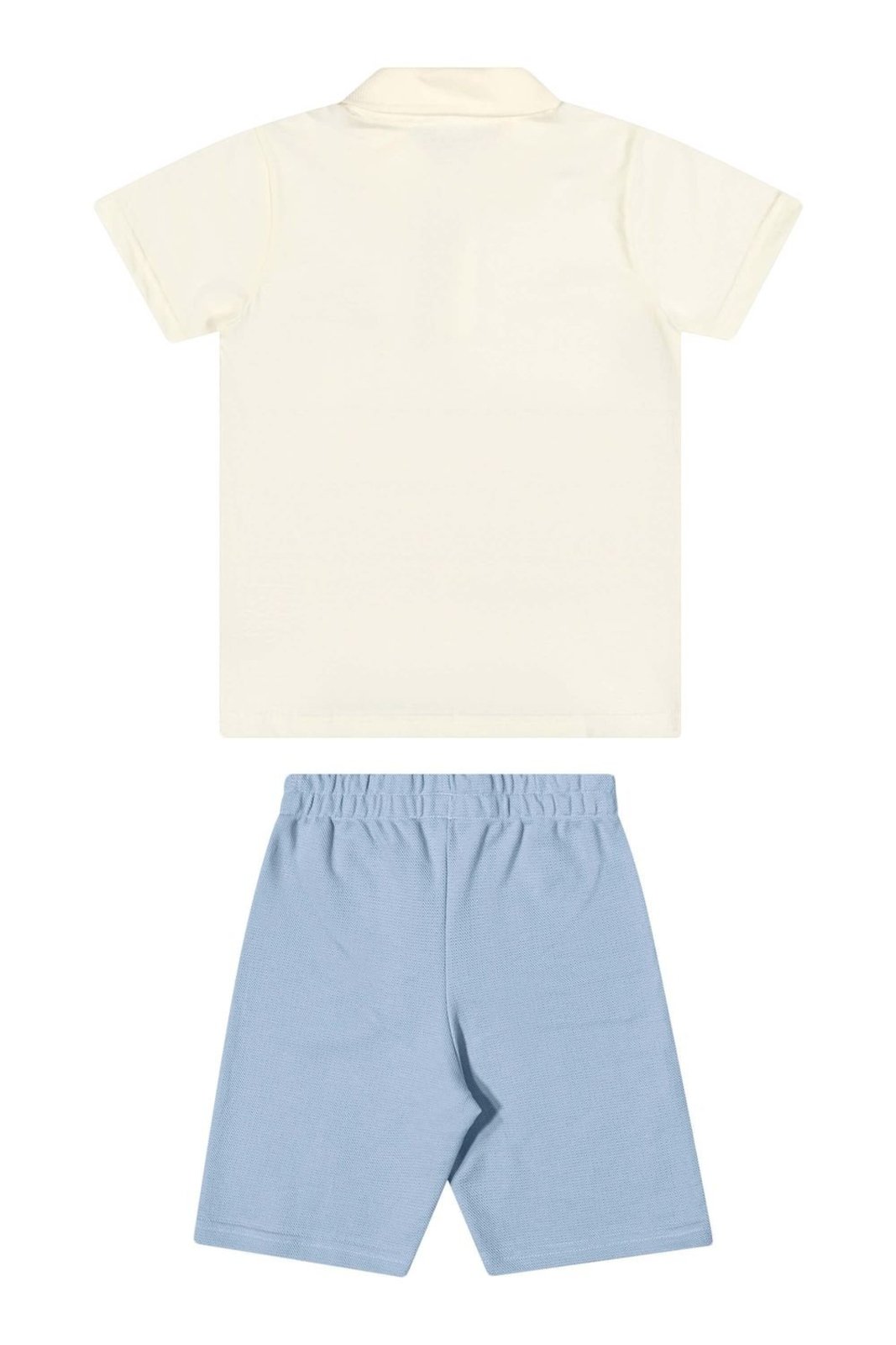 Vista 3 Infantil - Conjunto Menino Polo Listrado Elian azul Elian azul