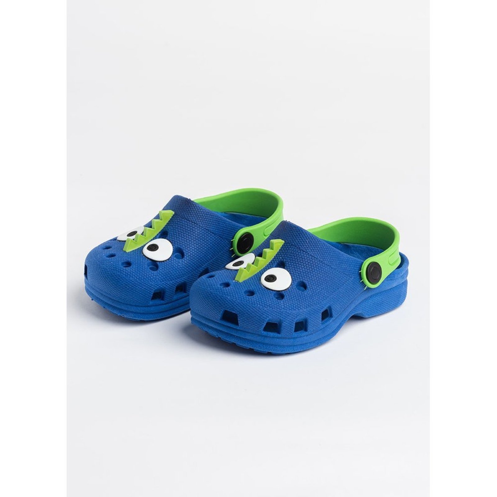 Vista 2 Infantil - Babuche Menino Olhinho Molekada azul Molekada azul