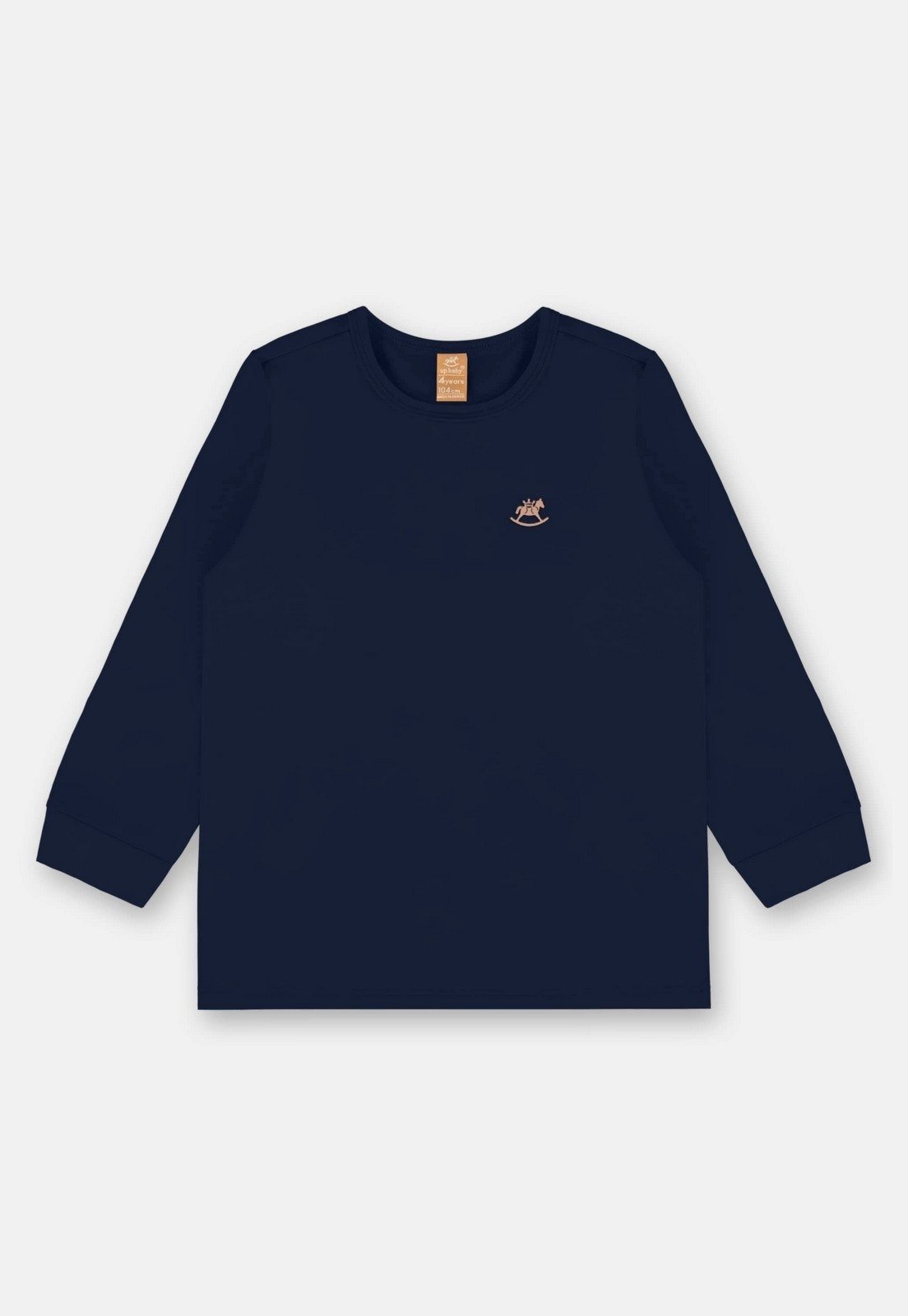 Infantil - Camiseta Unissex em Malha Térmica Up Baby Azul Marinho