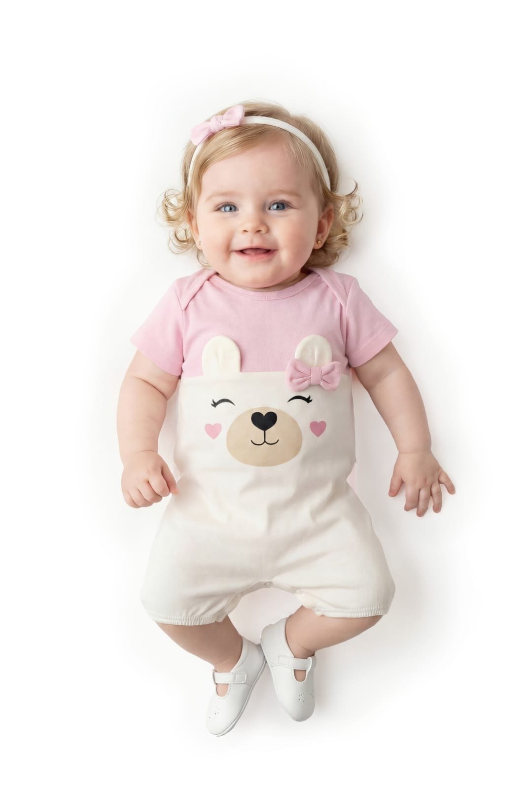Infantil - Conjunto Urso D Bell Outlet Fashion Rosa