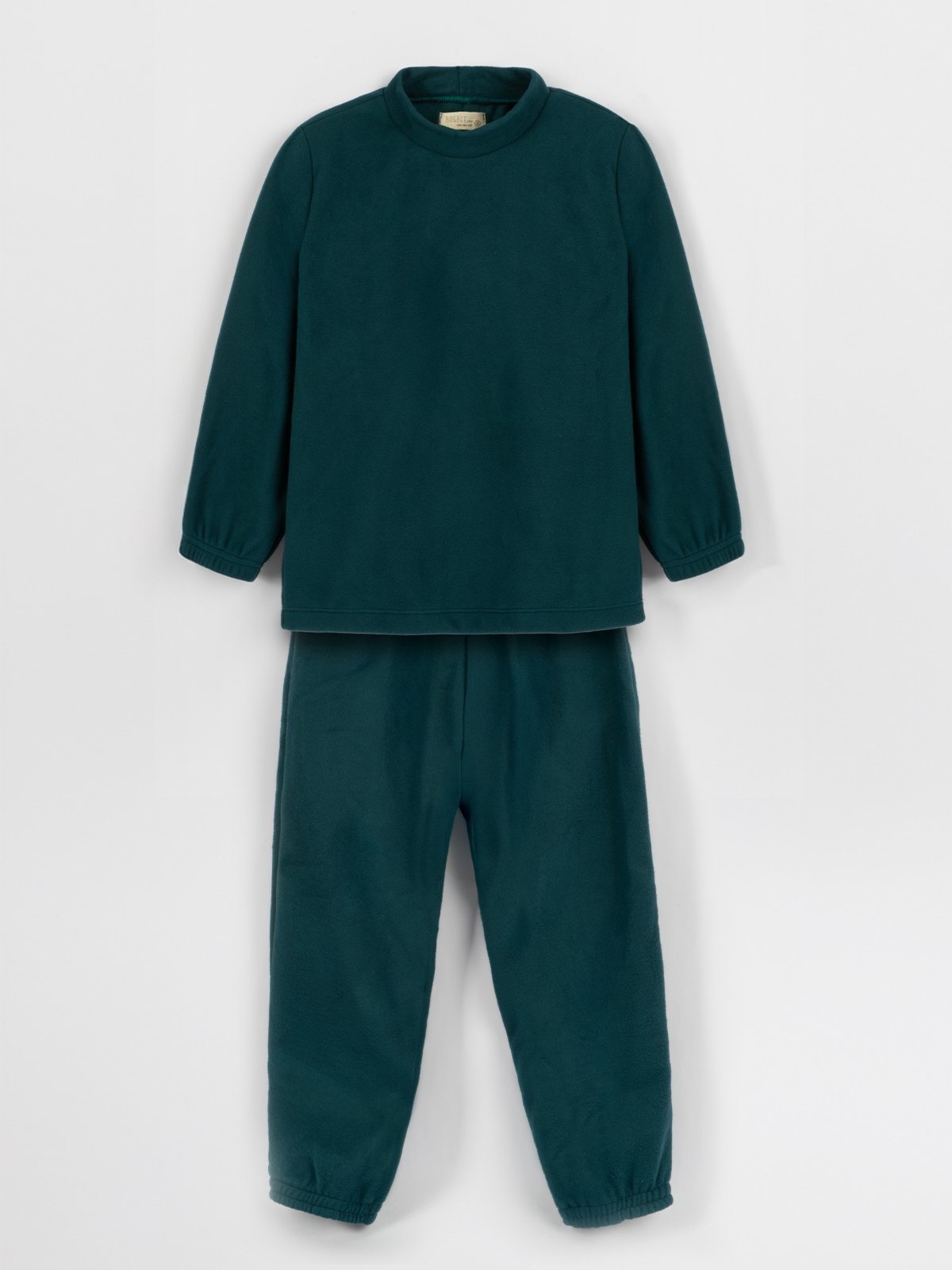 Infantil – Conjunto Bugbee Menino Casaco e Bermuda em Moletom Texturizado Verde