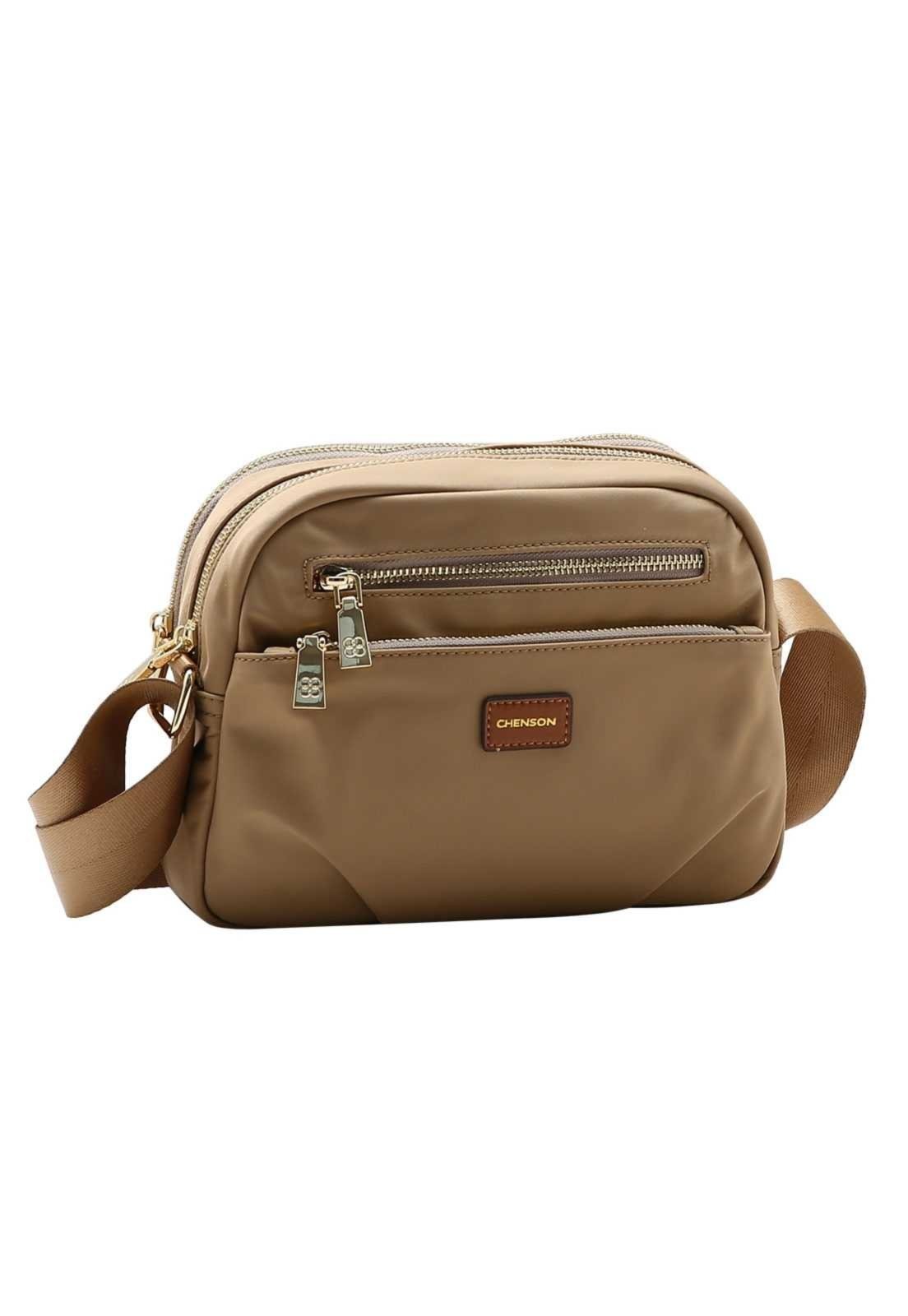 Bolsa Feminina Chenson Transversal Twilll Nylon 3785988 Coral