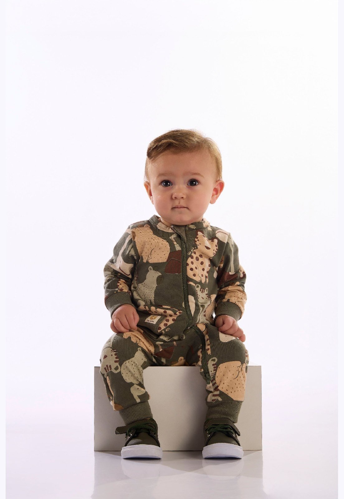 Infantil - Macacão Saruel Cotton Up Baby Azul