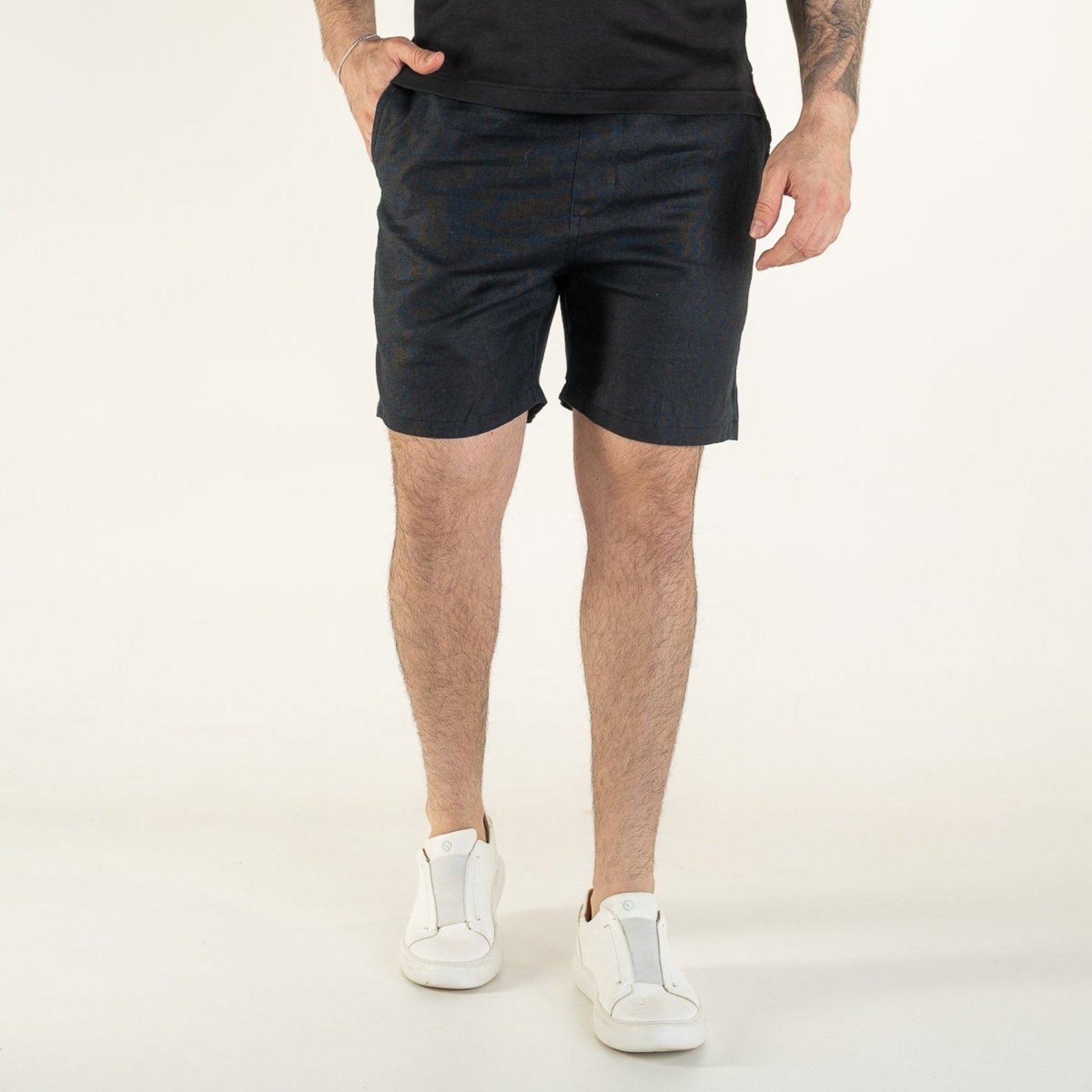 Shorts RL Linho Grafite