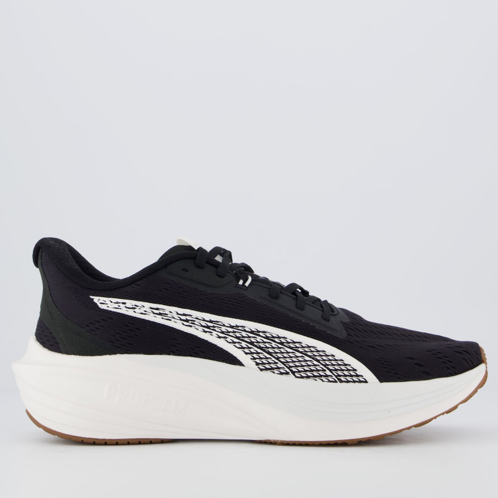 Vista 2 Tênis Puma Darter Pro Archive e Branco preto Puma preto