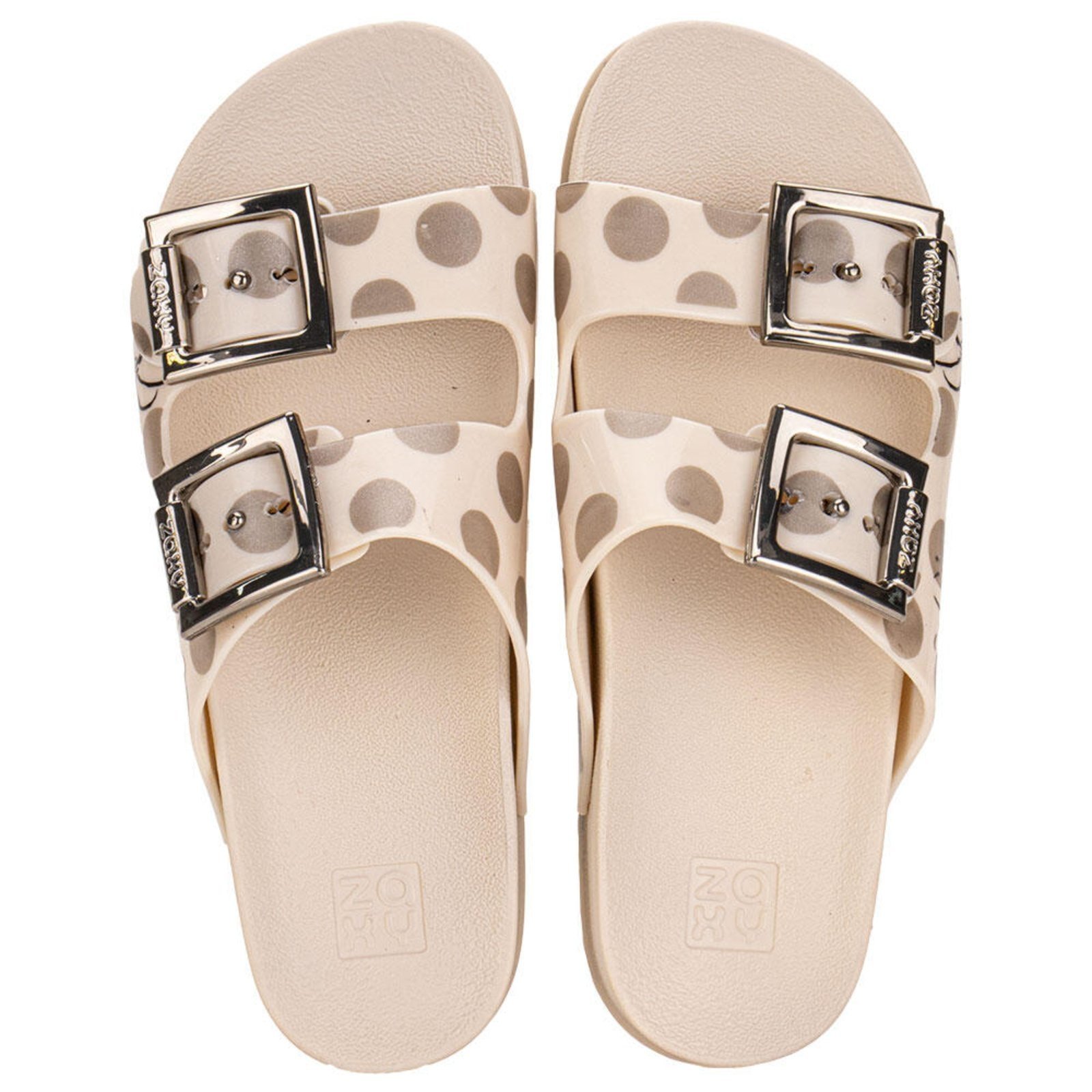 Sandália Feminina Conforto Mickey Joy Partner Zaxy 18262 3290262 Bege