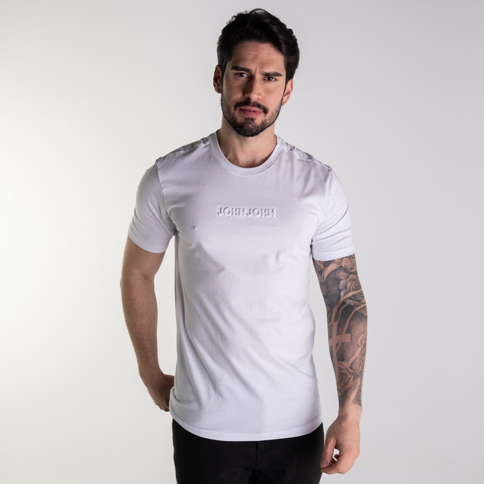 Camiseta John John High Relief Branca