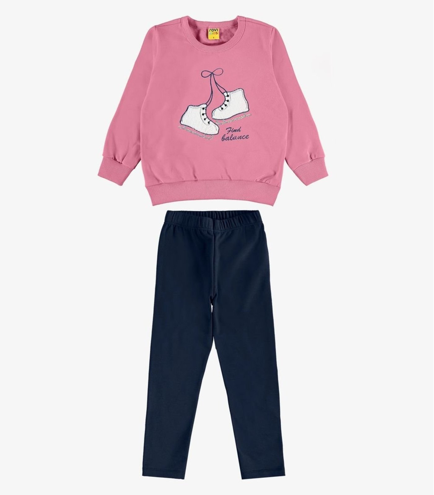 Infantil - Conjunto Blusão Com Legging Molecotton Rovi Rosa