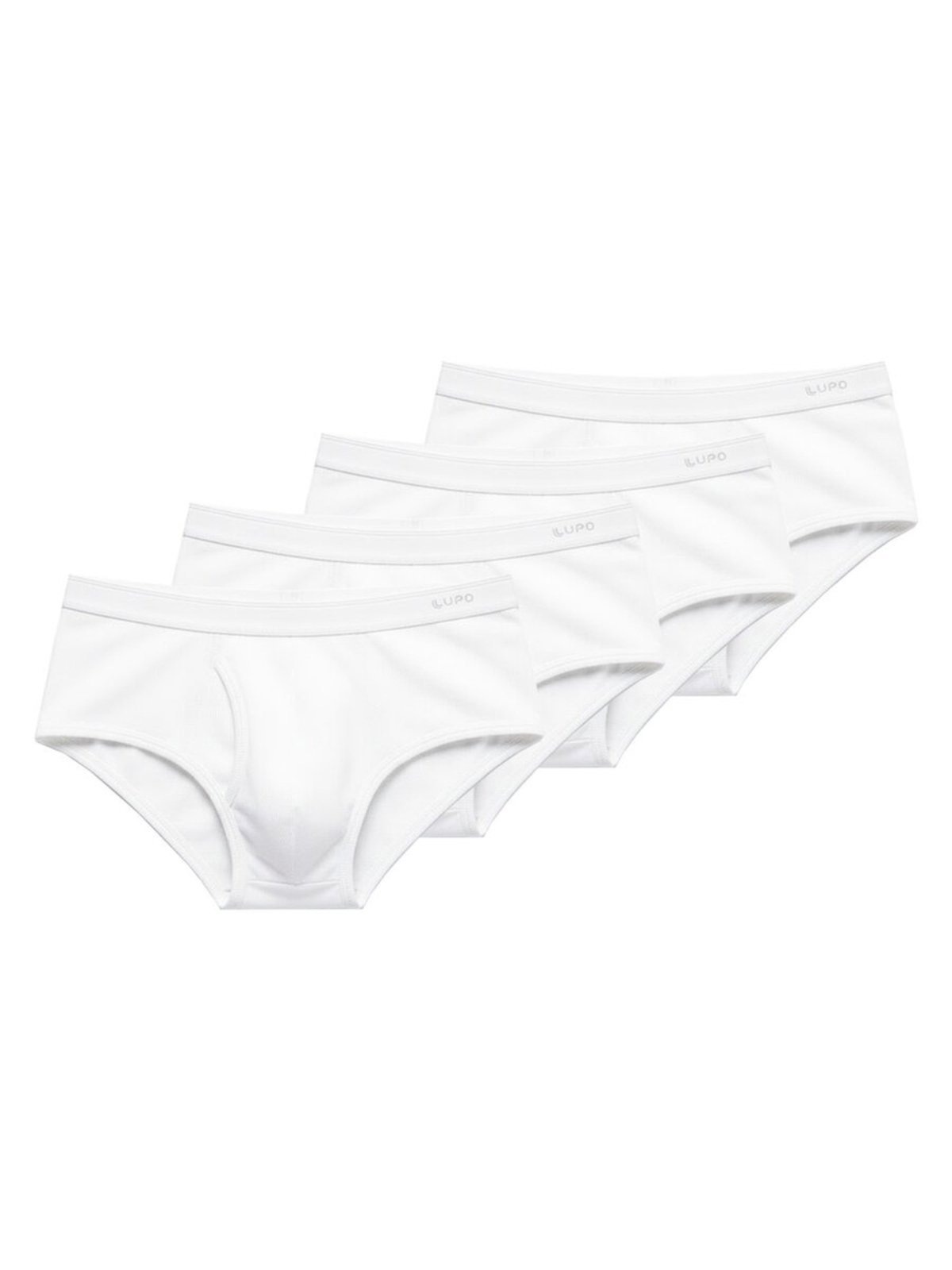 Kit com 4 Cuecas Slip Lupo com Abertura 546-003