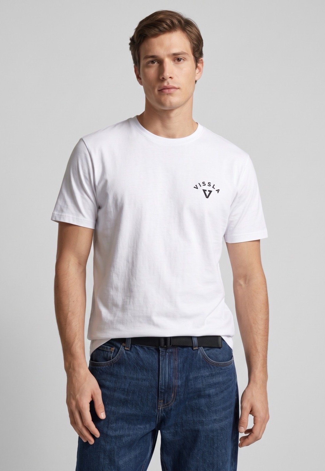 Camiseta Masculina Vissla Silk Coast Branca