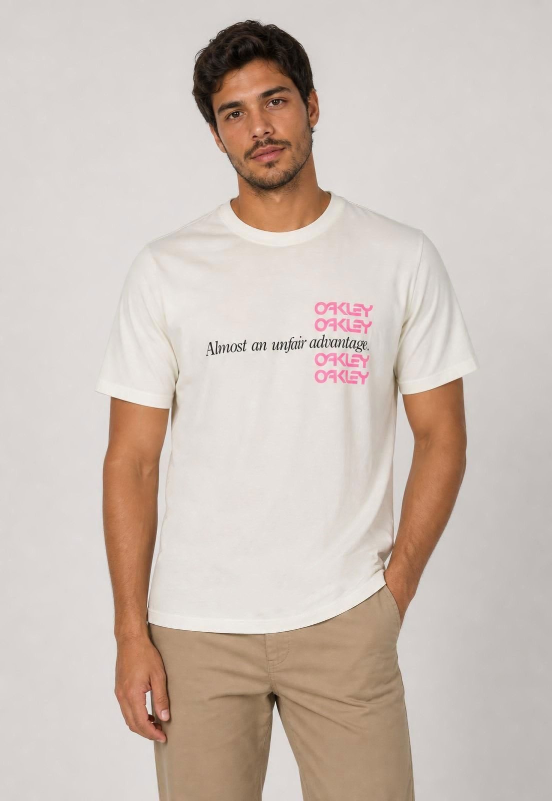 Camiseta Masculina Oakley B1B Advantage Branca