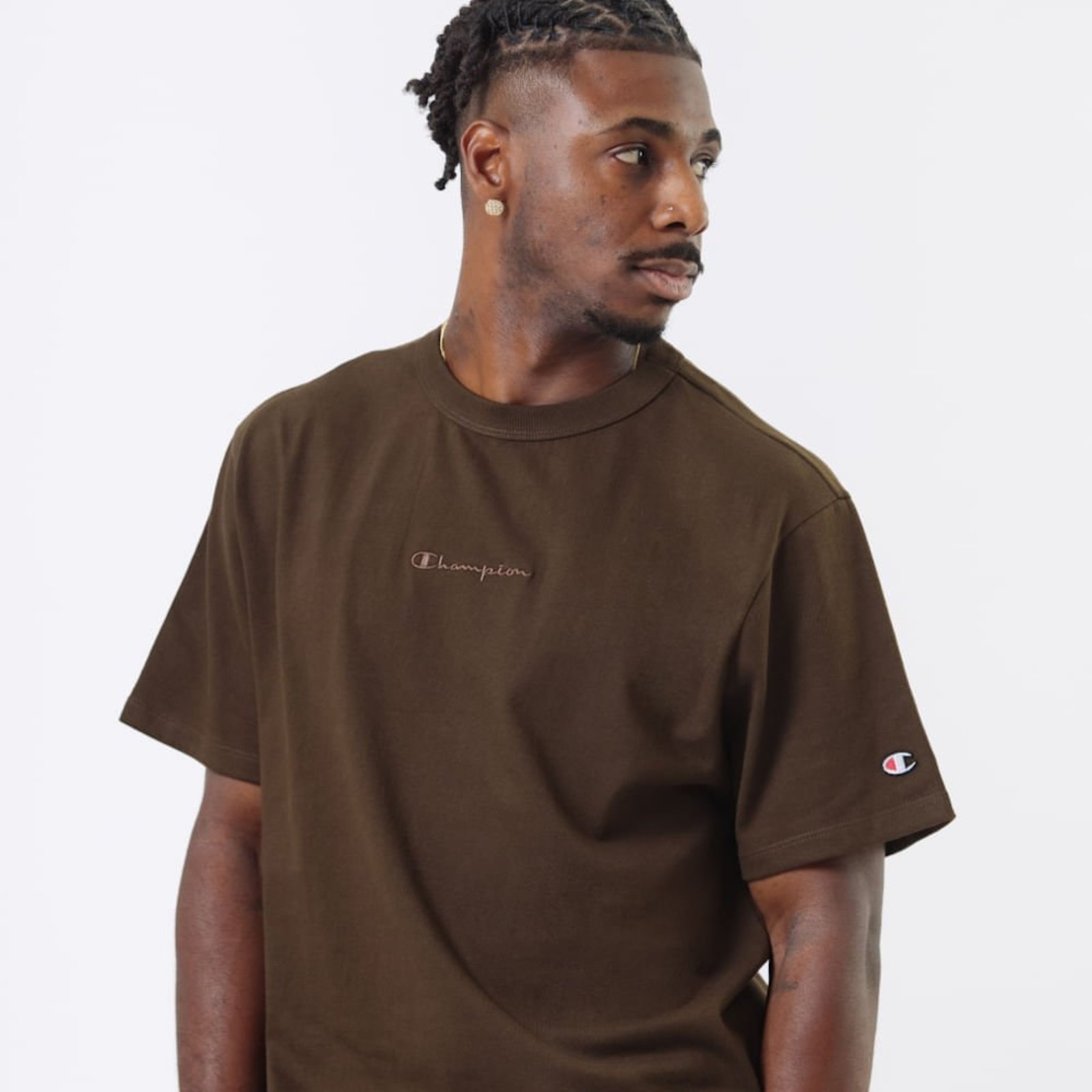 CAMISETA CHAMPION LIFE HERITAGE MINI SCRIPT LOGO EMB