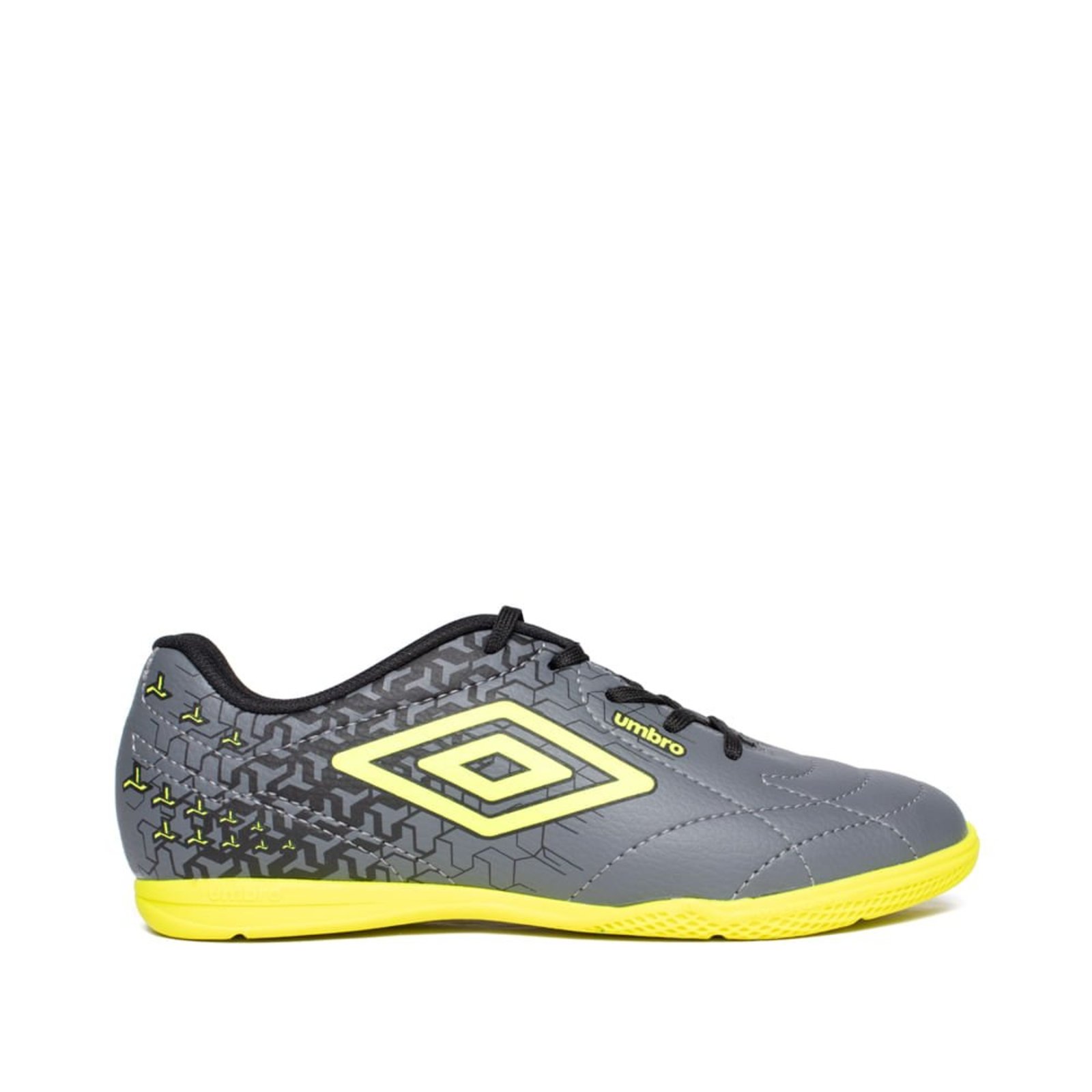 Vista 2 Infantil - Chuteira Umbro Class Neo Jr Futsal Cinza/Verde cinza verde Umbro cinza verde