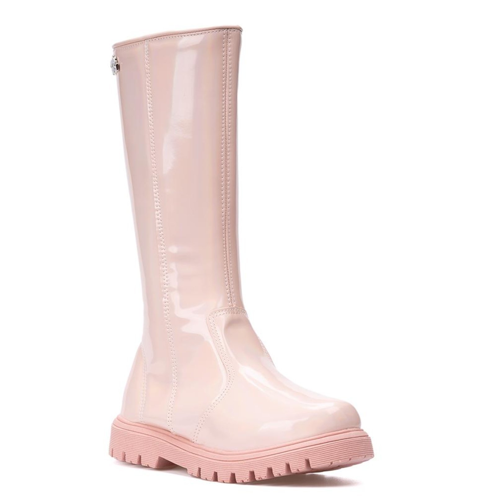 Infantil – Bota Feminina Cano Longo Galocha Tratorada Verniz