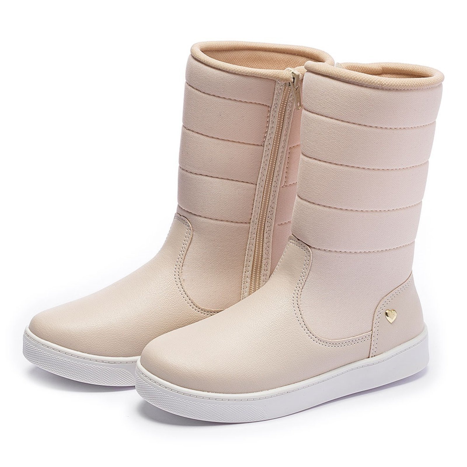 Vista 3 Infantil - Bota Tênis Feminina Tininha Menina Bordado Off White off-white white Tininha off-white white