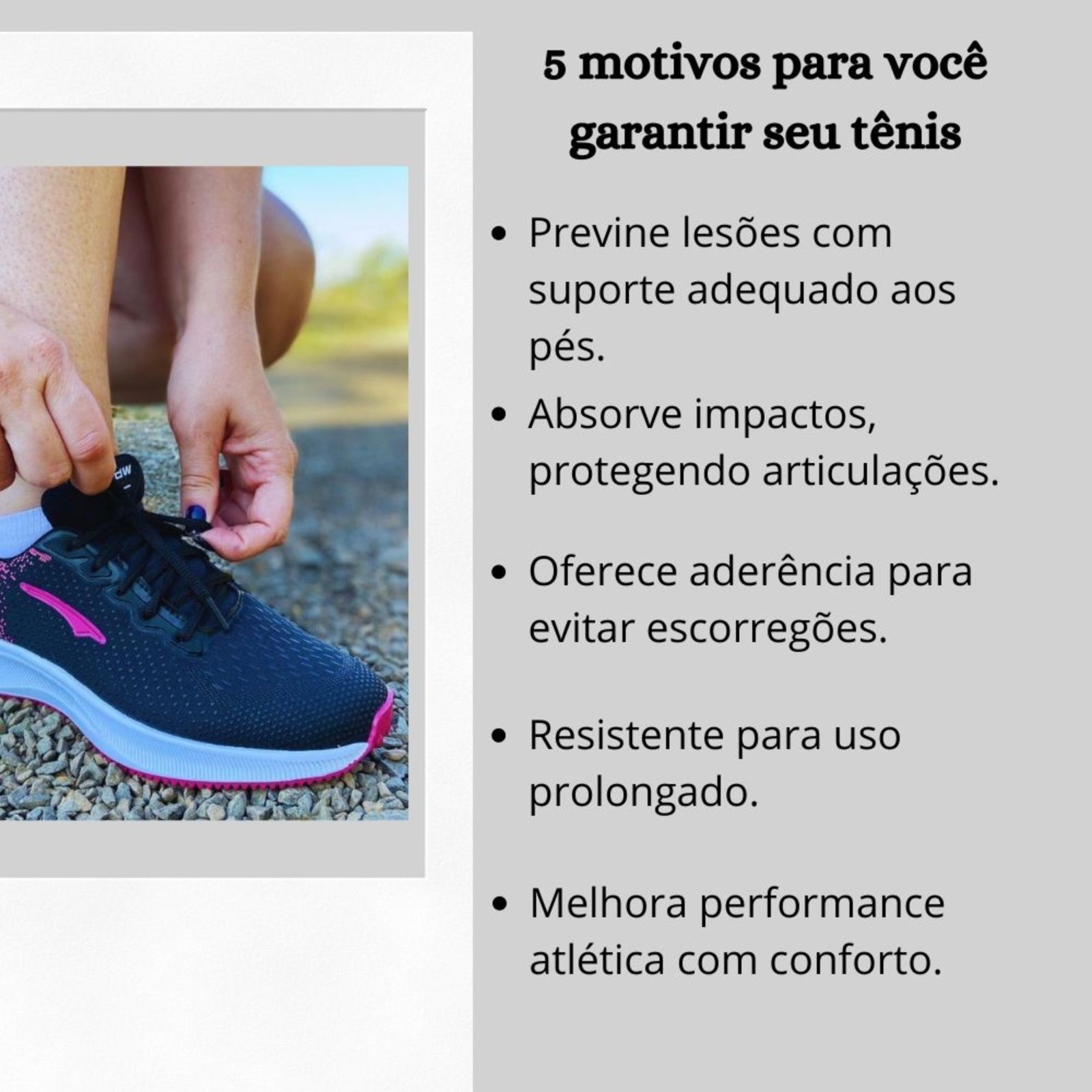 Vista 3 Kit 2 Tênis Femininos Ortopédicos Esportivos para Academia Treino Corrida + Relógio Led Bia Ramos grafite/preto Bia Ramos grafite/preto