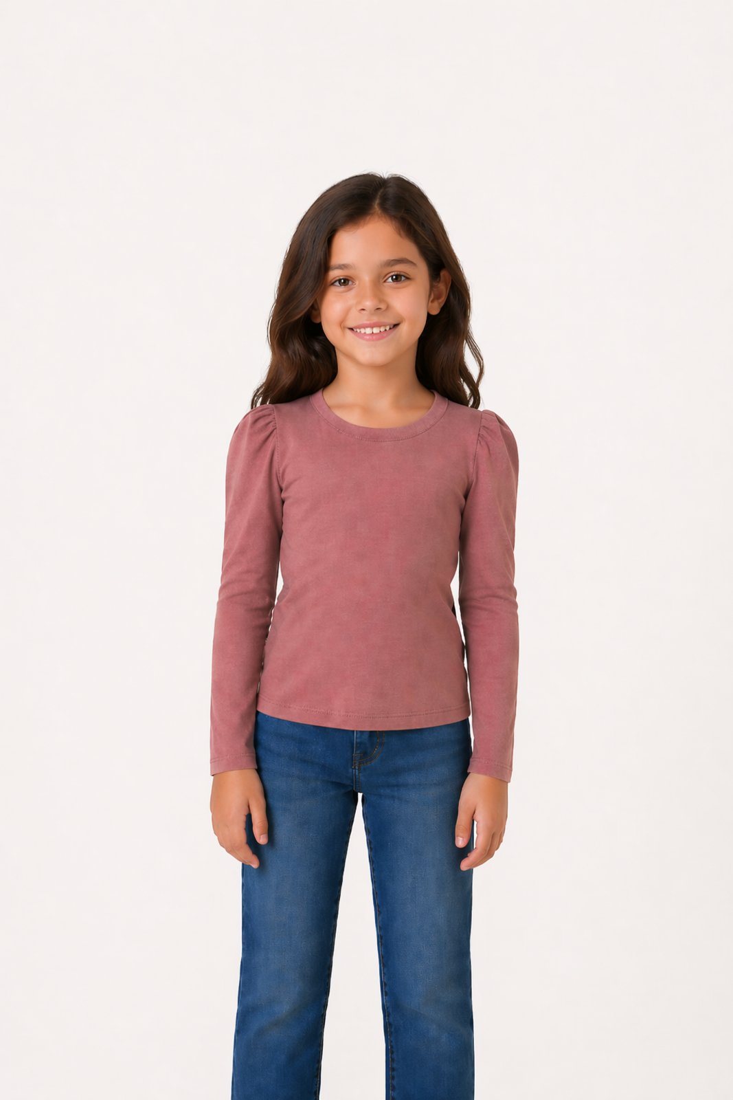 Infantil - Blusa D Bell Outlet Fashion Manga Longa Rose