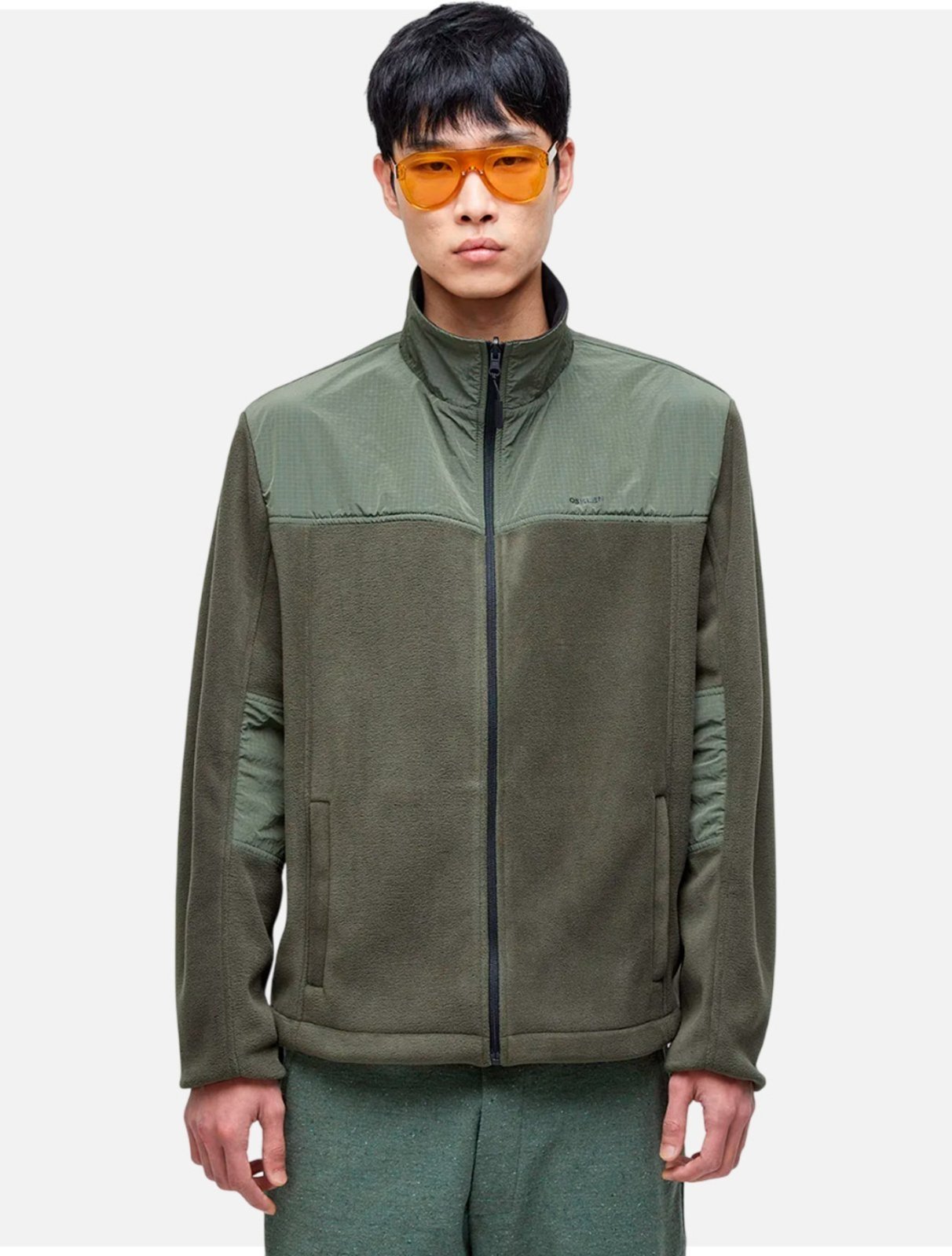 Jaqueta Osklen Double Face Fleece Itm Verde Militar