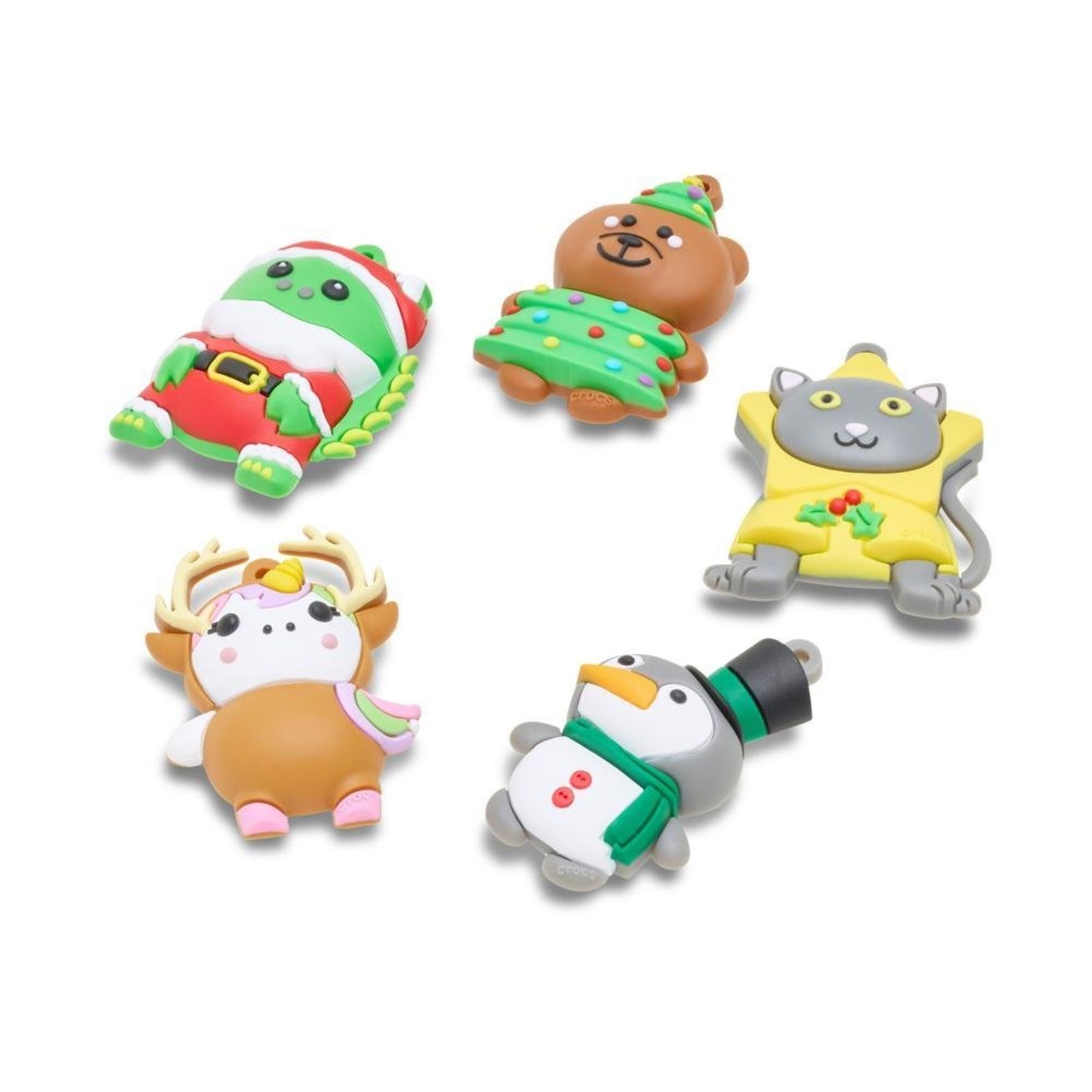 Infantil - Jibbitz™ Ornamentos de Animais Pack Com 5 Peças Único Branco